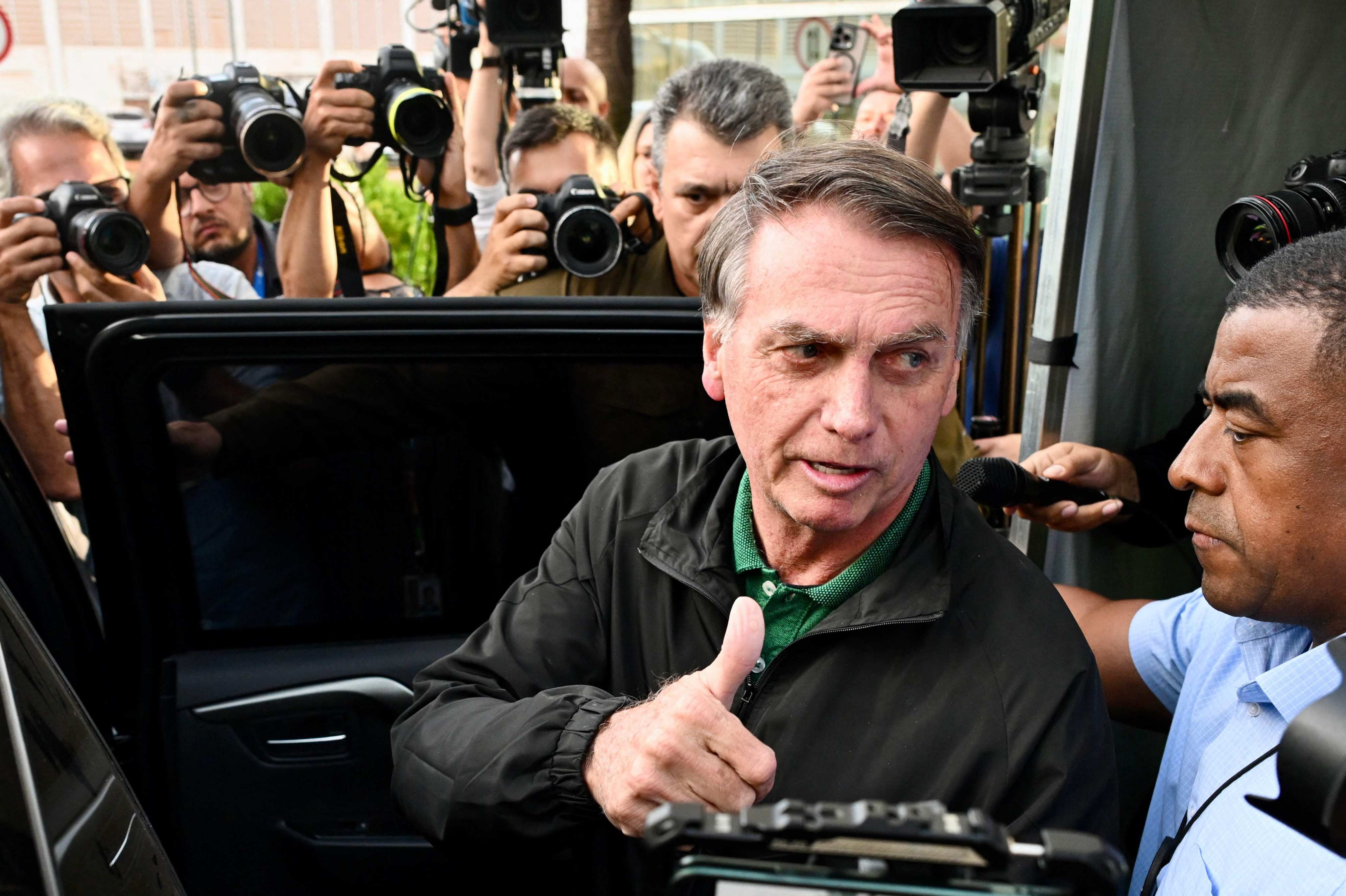 Jair Bolsonaro in June. The  former Brazilian president will be permitted to finish his 27-year sentence for a coup attempt at home instead of in prison because of his failing health. Photo: AFP