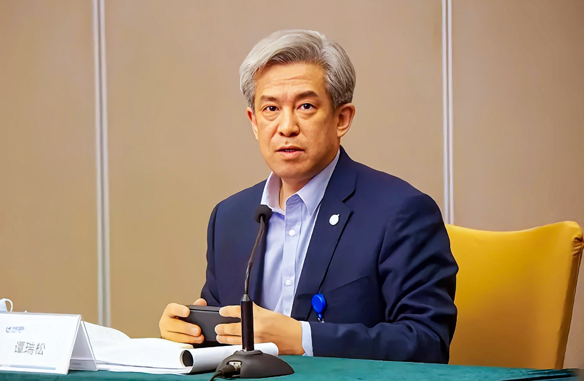 Former AVIC chief Tan Ruisong has been given a suspended death sentence for corruption. Photo: Weibo/ 长安街知事