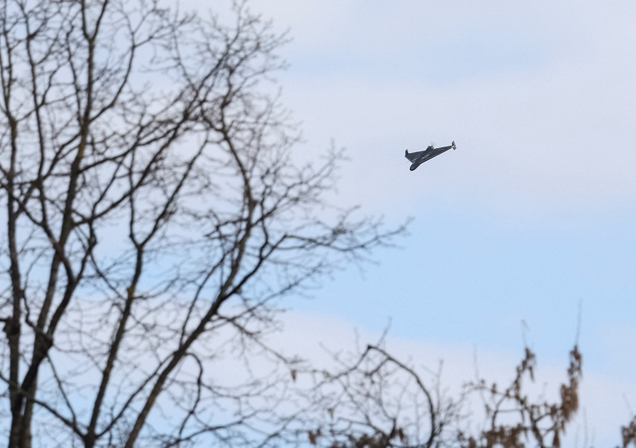 A Russian drone targeting Lviv, Ukraine. Photo: Reuters