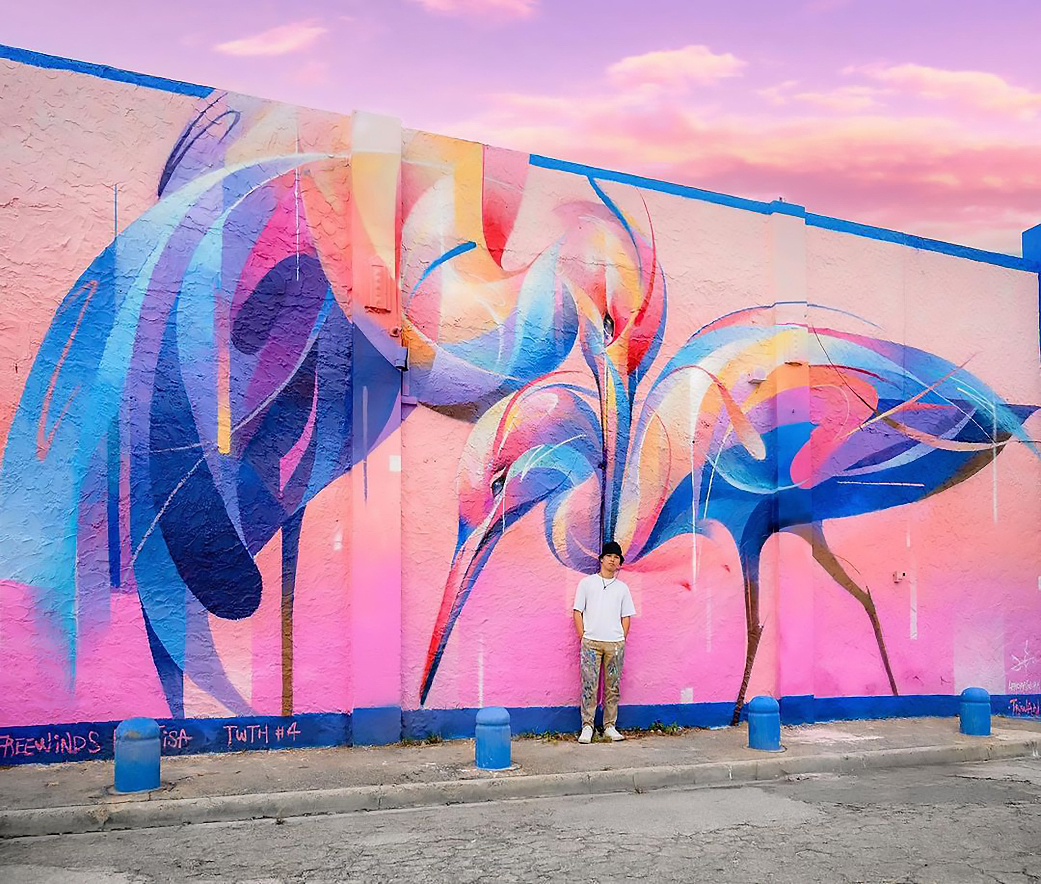 Greatness, a work by visual and mural artist LeHo, at HKWalls. Photo: Handout