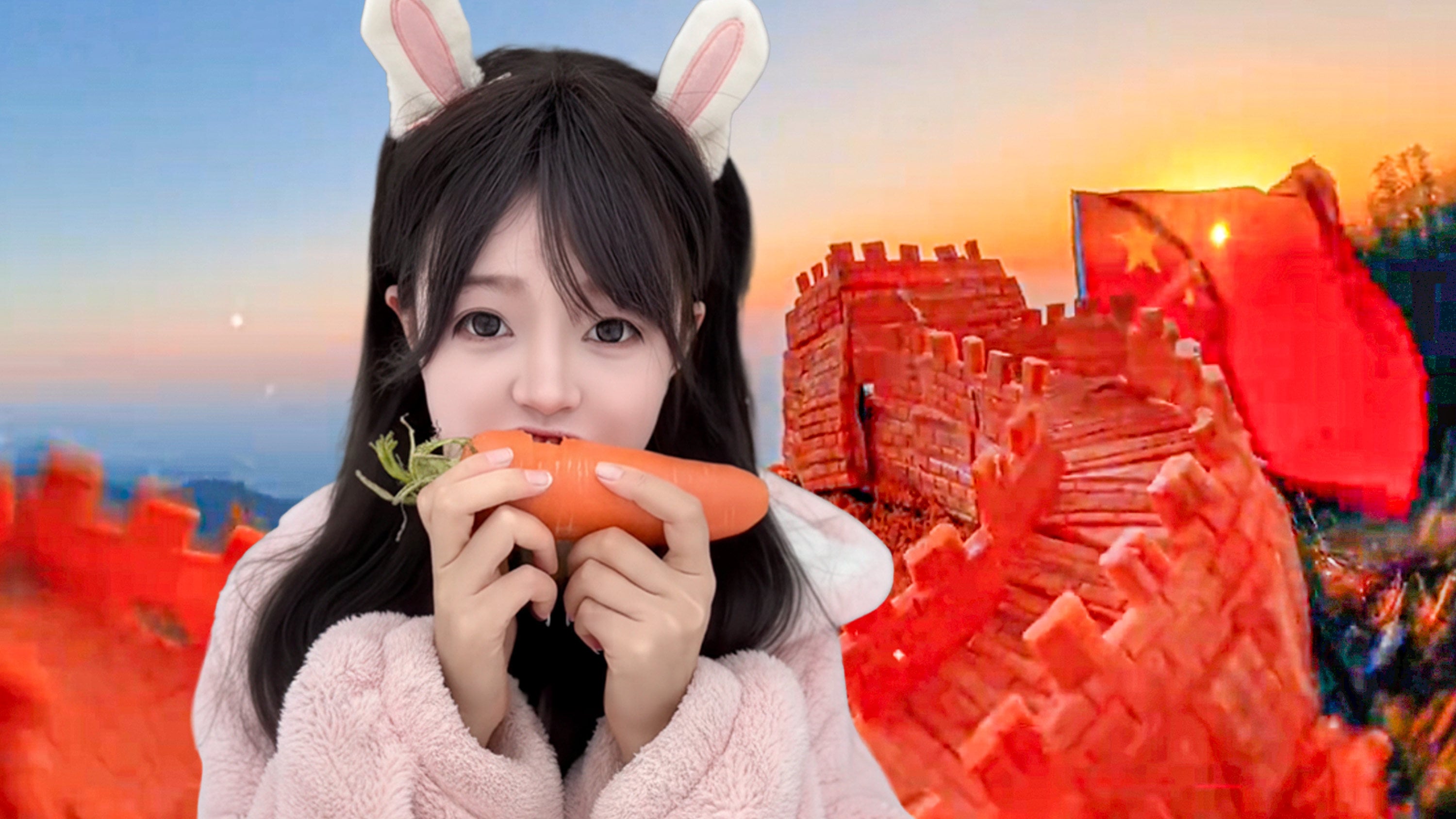 A young Chinese woman, known as a tooth sculptor, has attracted attention for using her teeth to create intricate sculptures Photo: SCMP composite/Douyin