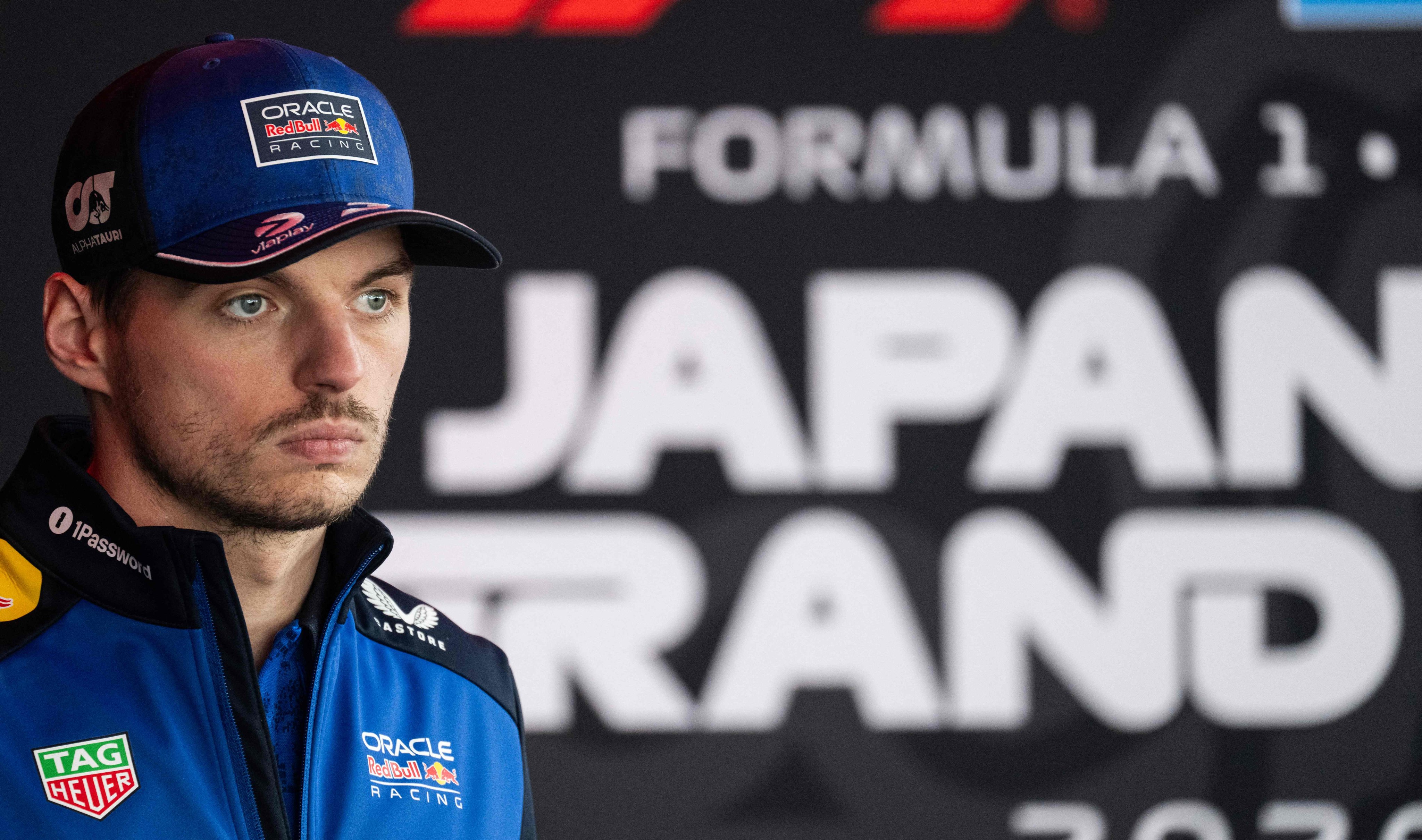 Red Bull Racings Dutch driver Max Verstappen prepares to speak to the press on Thursday ahead of Sunday’s Formula 1 Japanese Grand Prix in Suzuka. Photo: AFP