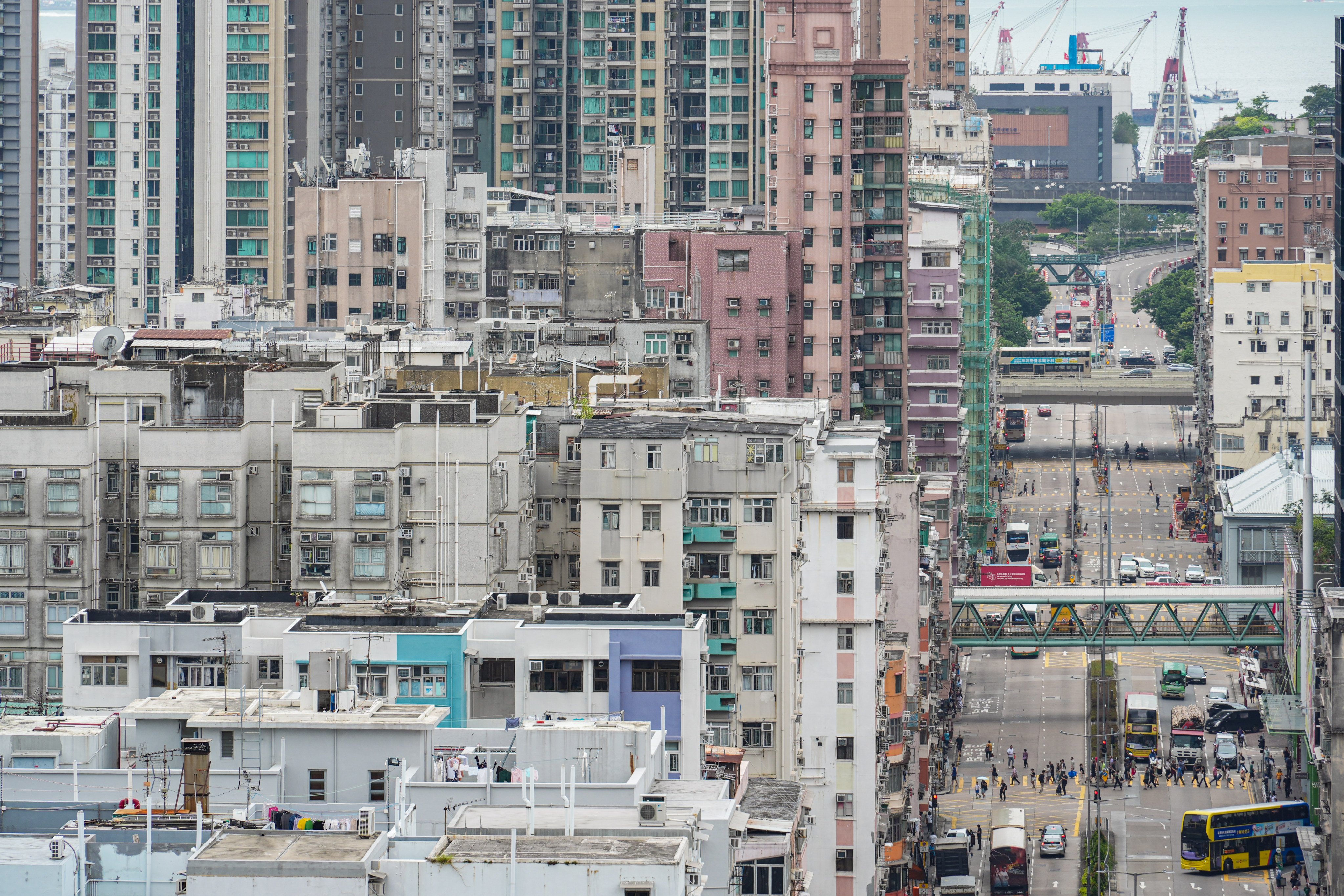 A view of a residential area in Sham Shui Po on May 28, 2025. Photo: Eugene Lee