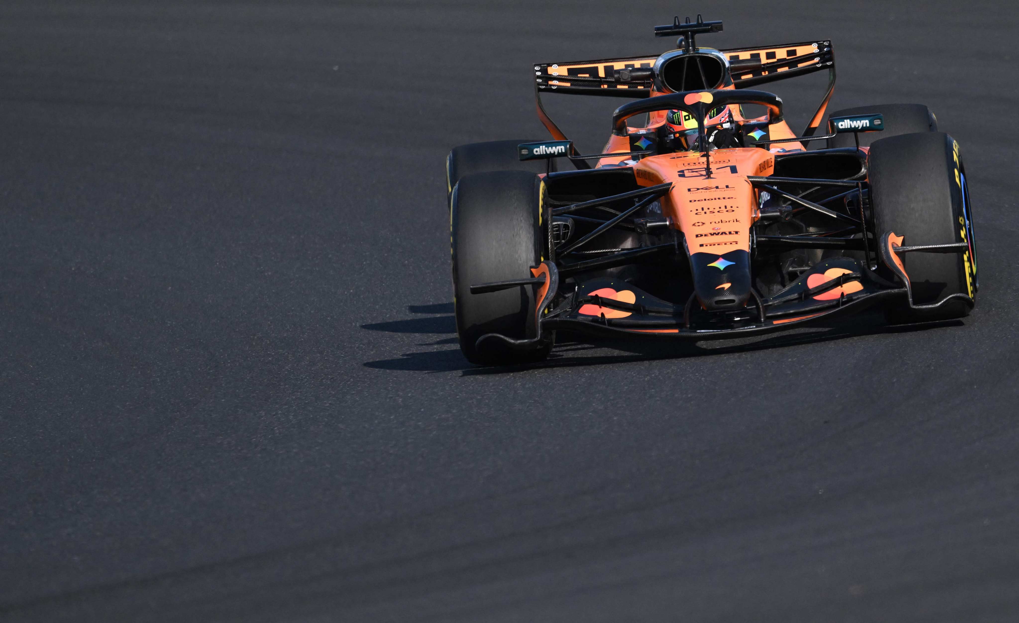 McLaren’s Oscar Piastri hailed a “decent day” in the second practice for the Japanese Grand Prix. Photo: AFP