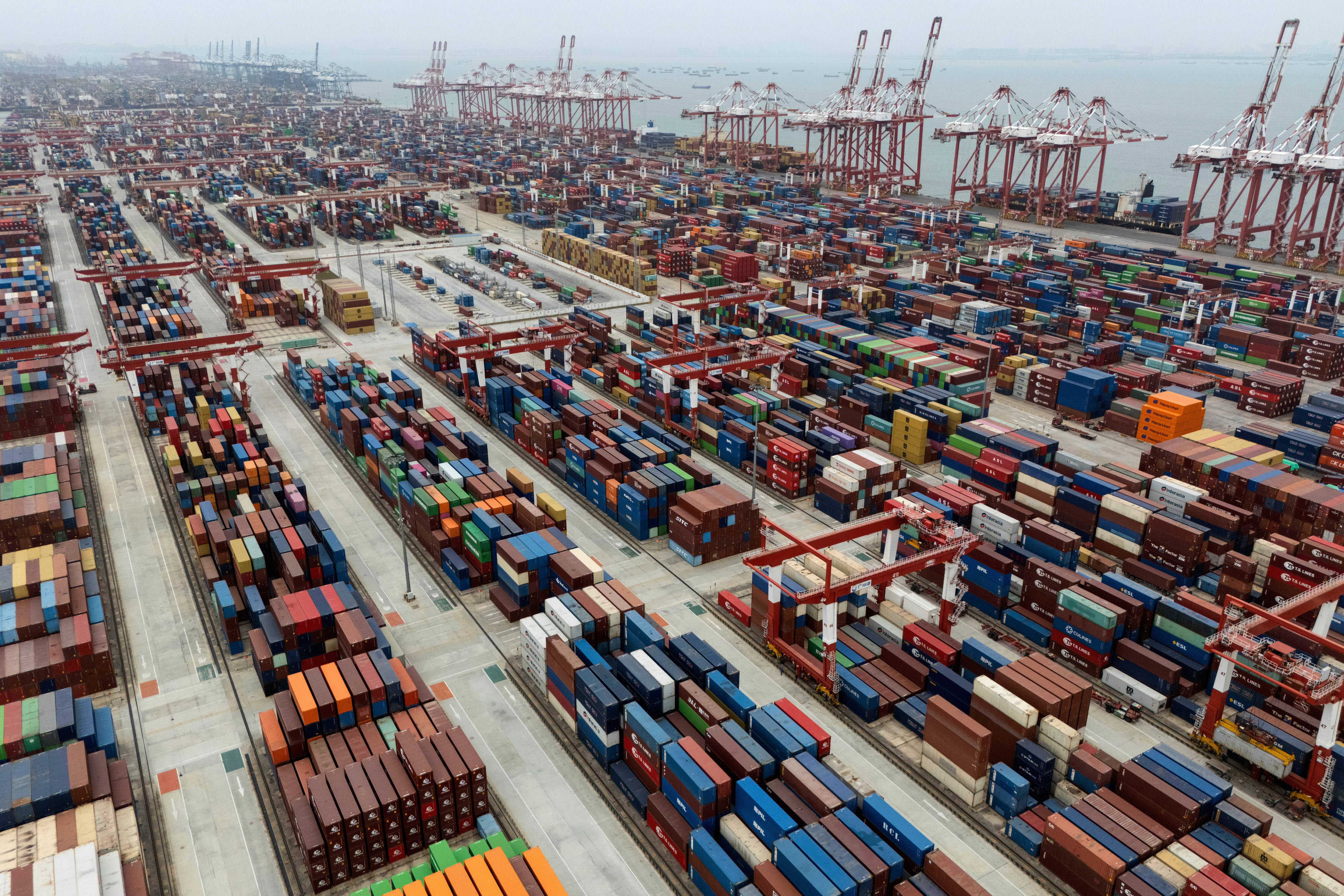 Shipping containers sit ready for transport at Guangzhou port in Guangdong, China. US authorities claim Beijing has ramped up port inspections of Panama-flagged vessels. Photo: AP