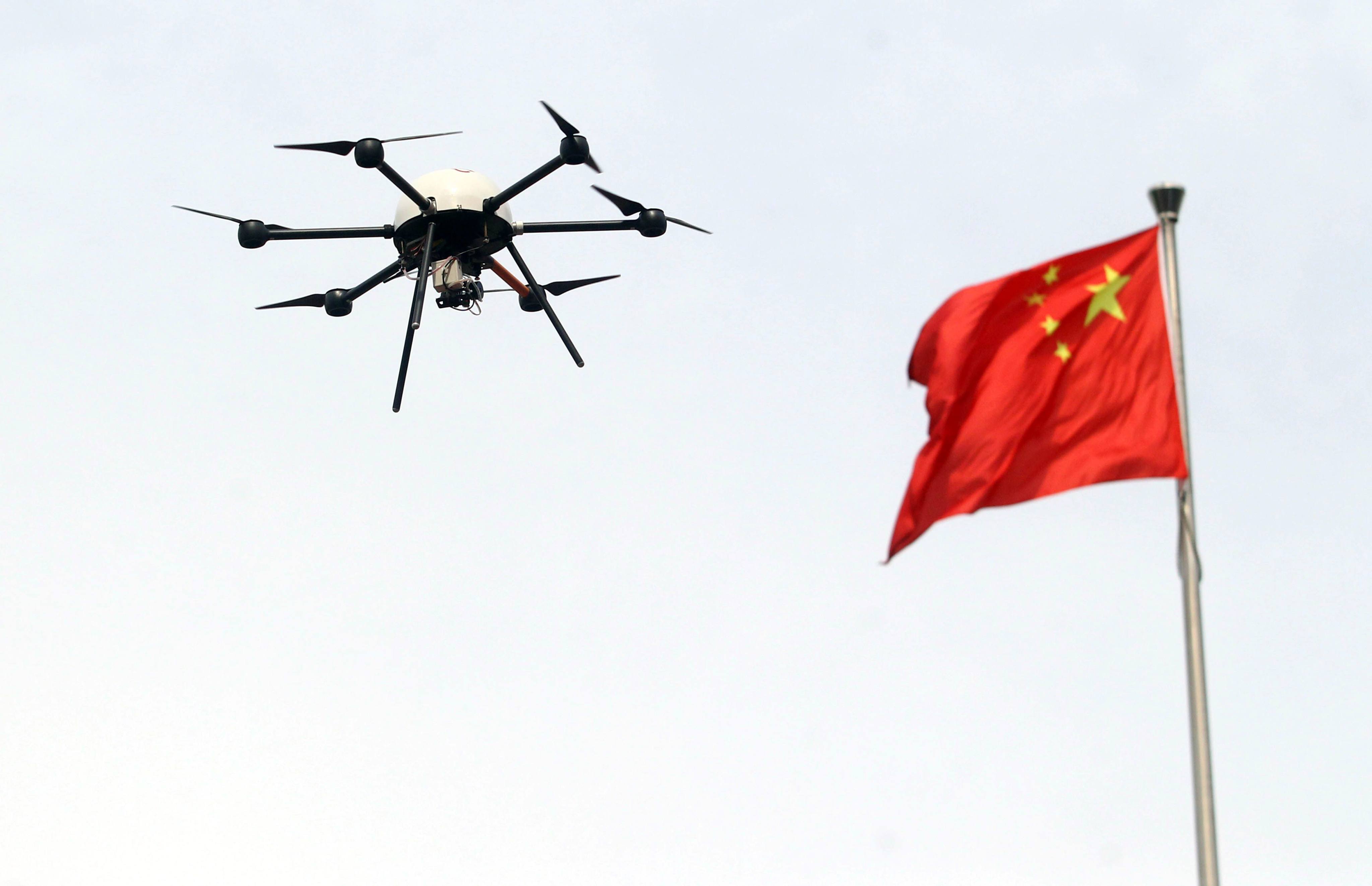 A new regulation prohibits storing more than three drones or 10 core components at a single location within Beijing’s sixth ring road. Photo: AFP