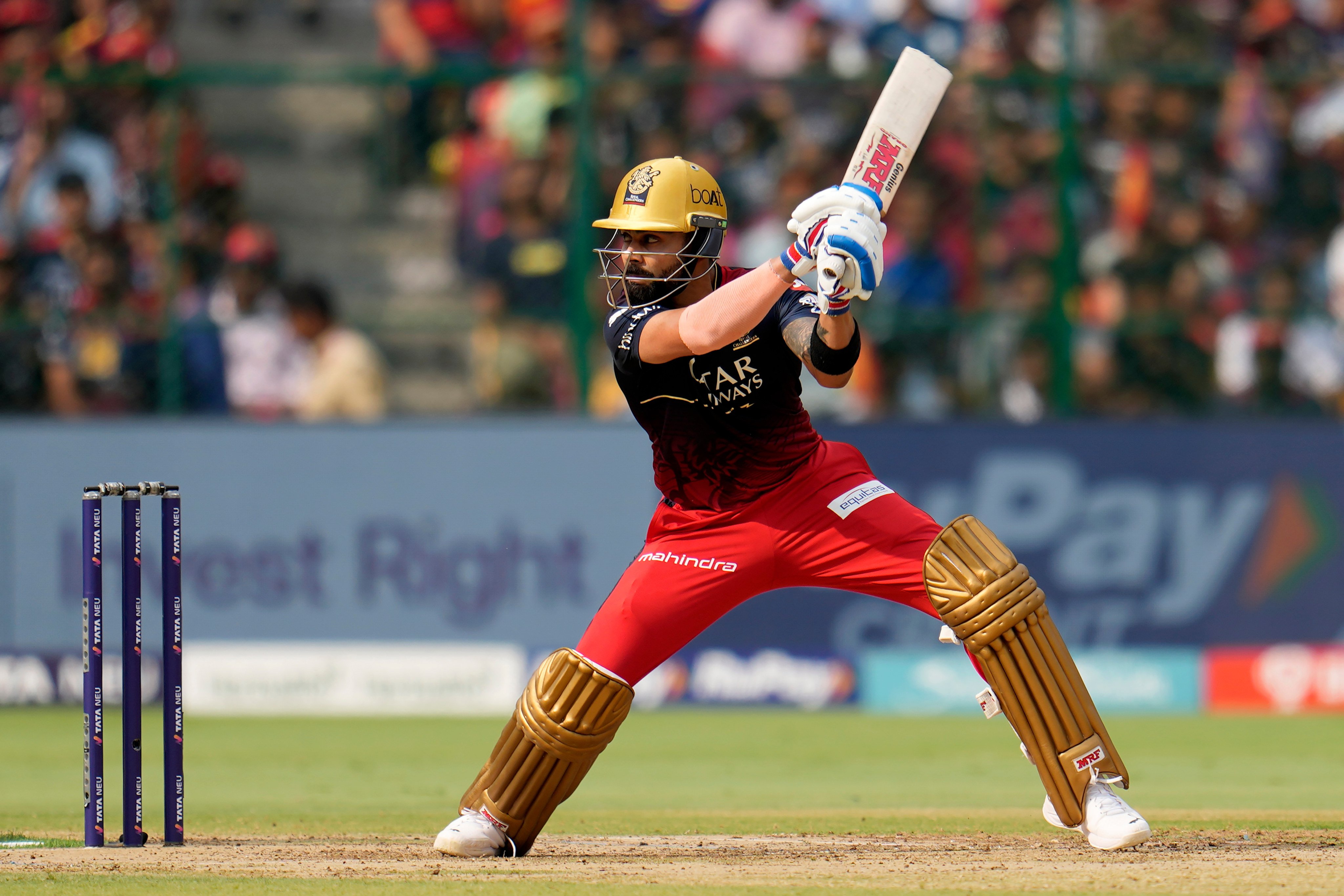 Royal Challengers Bengaluru’s Virat Kohli heads the batting line-up for his team this season. Photo: AP
