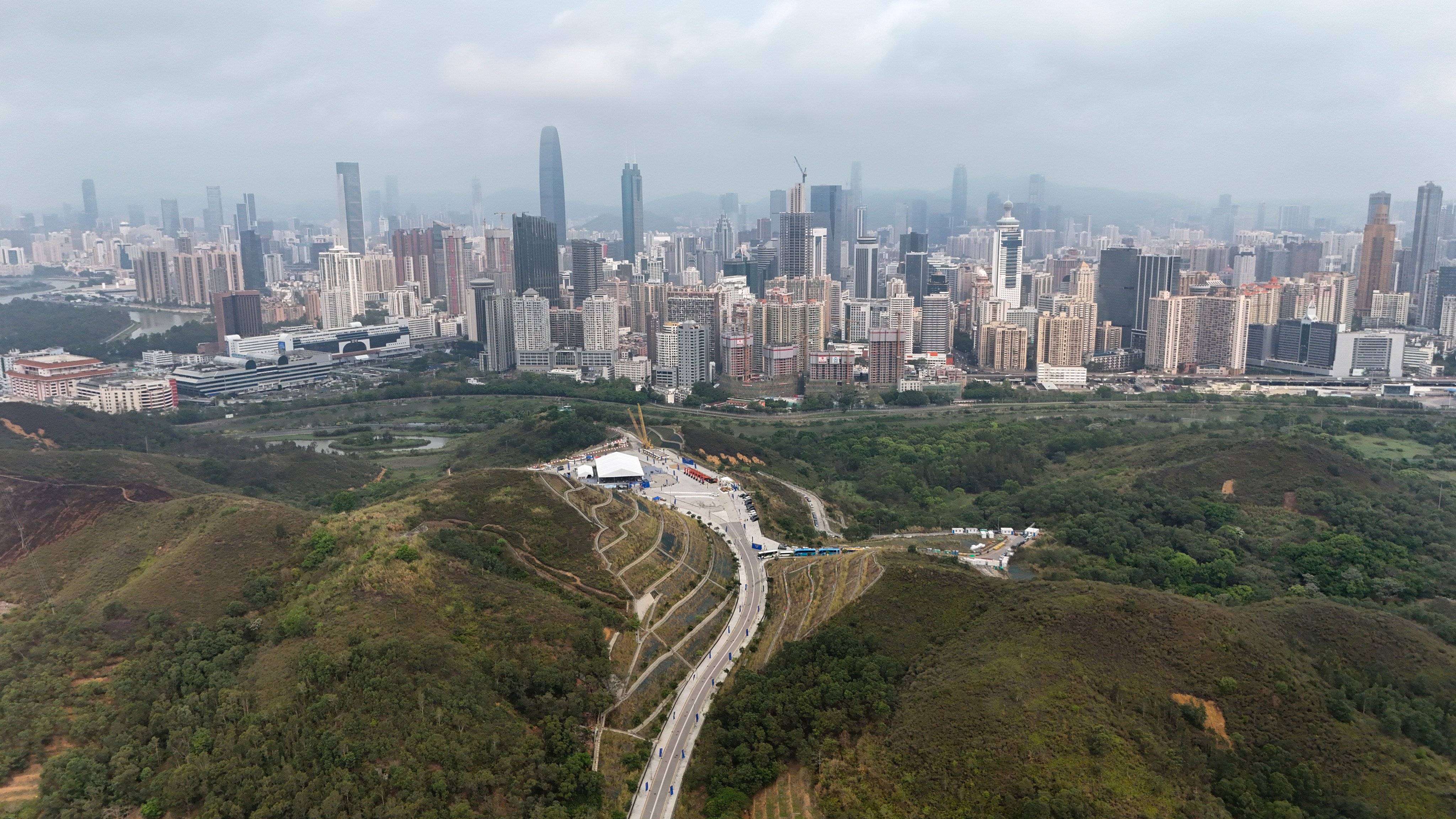 The Range (Hong Kong) Sandy Ridge data facility cluster in the Northern Metropolis. Photo: Edmond So