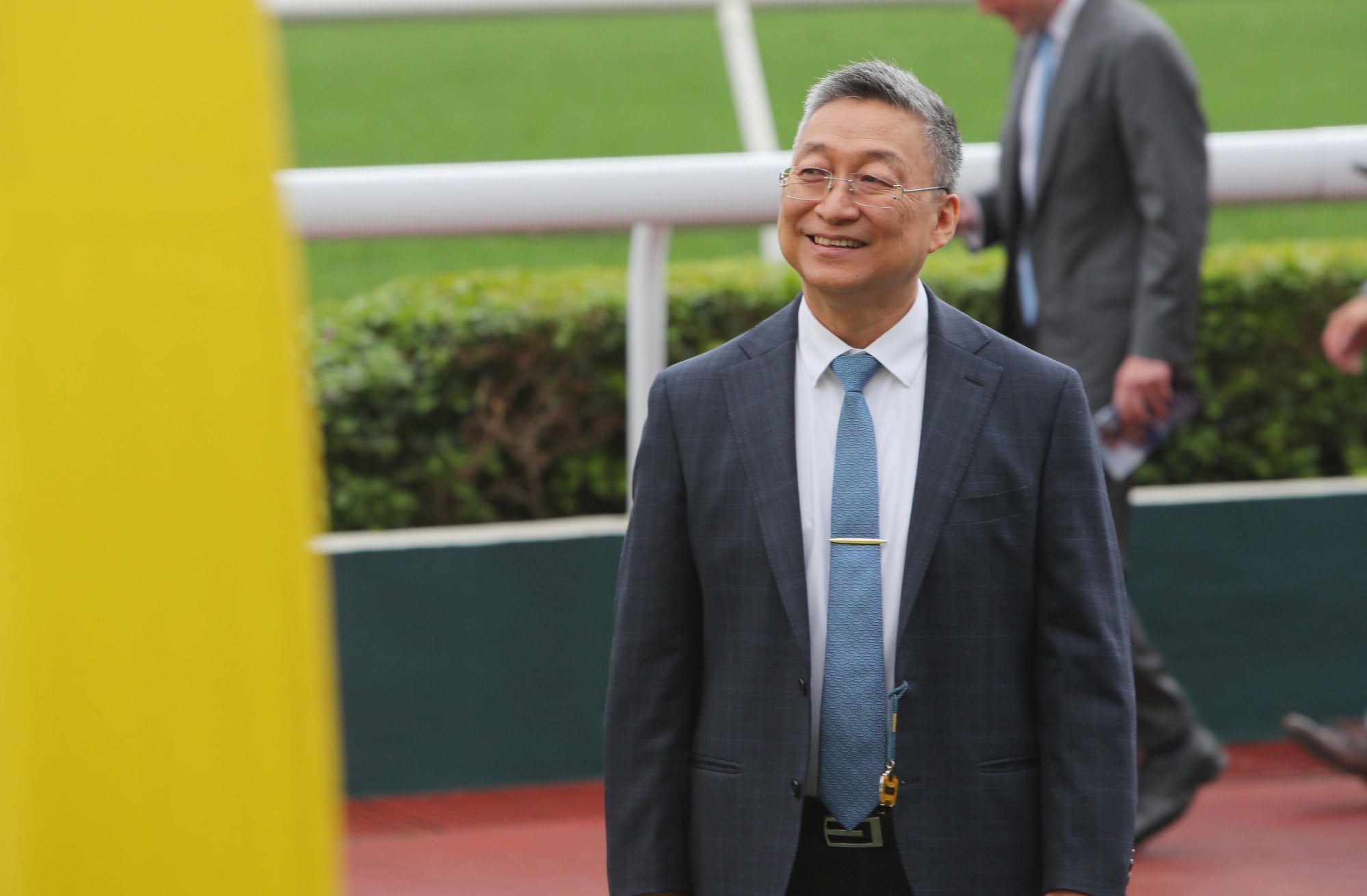 Francis Lui all smiles at Sha Tin.