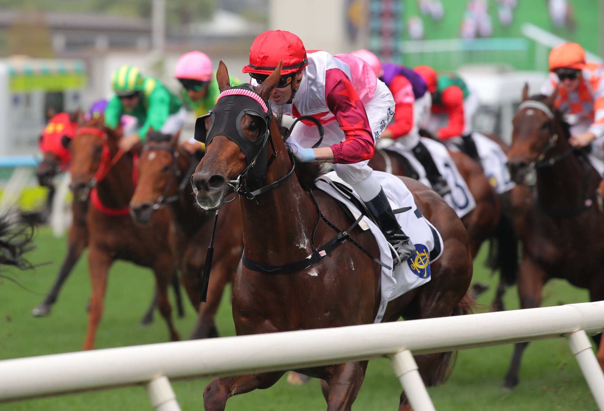 Ever Luck, ridden by James Orman, seals a treble for Mark Newnham at Sha Tin.
