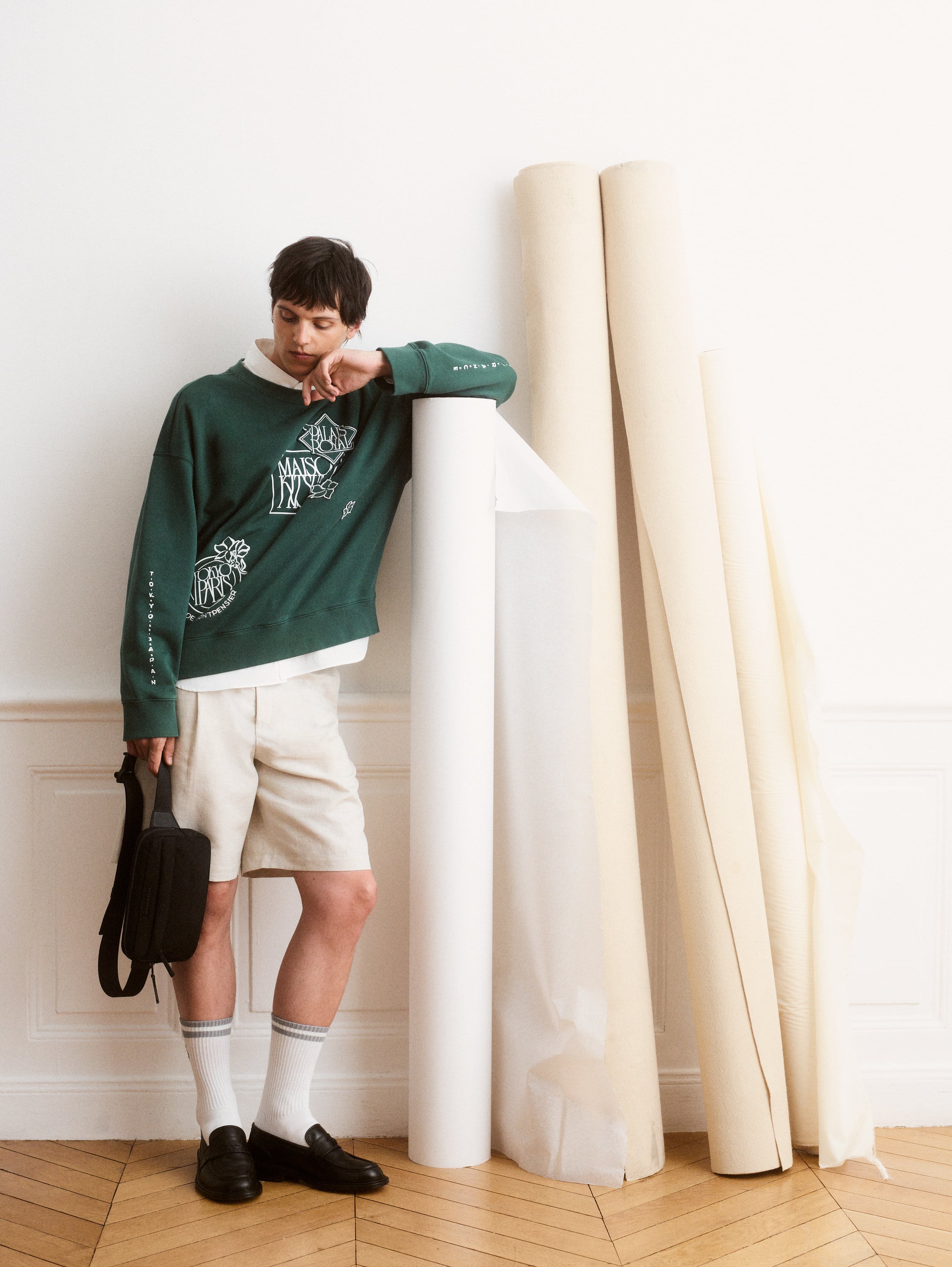 Maison Kitsuné‘s new creative director Abigail Smiley-Smith nods to the brand’s  roots in Paris and Tokyo with this latest collection. Photo: Handout