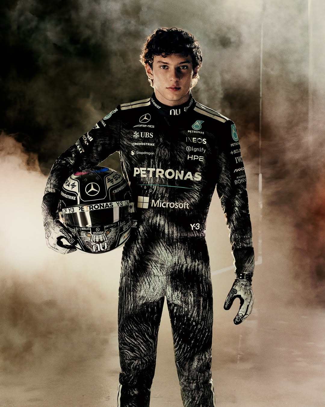 Kimi Antonelli rocking a new look for the Grand Prix in Japan. Photo: @kimi.antonelli/Instagram