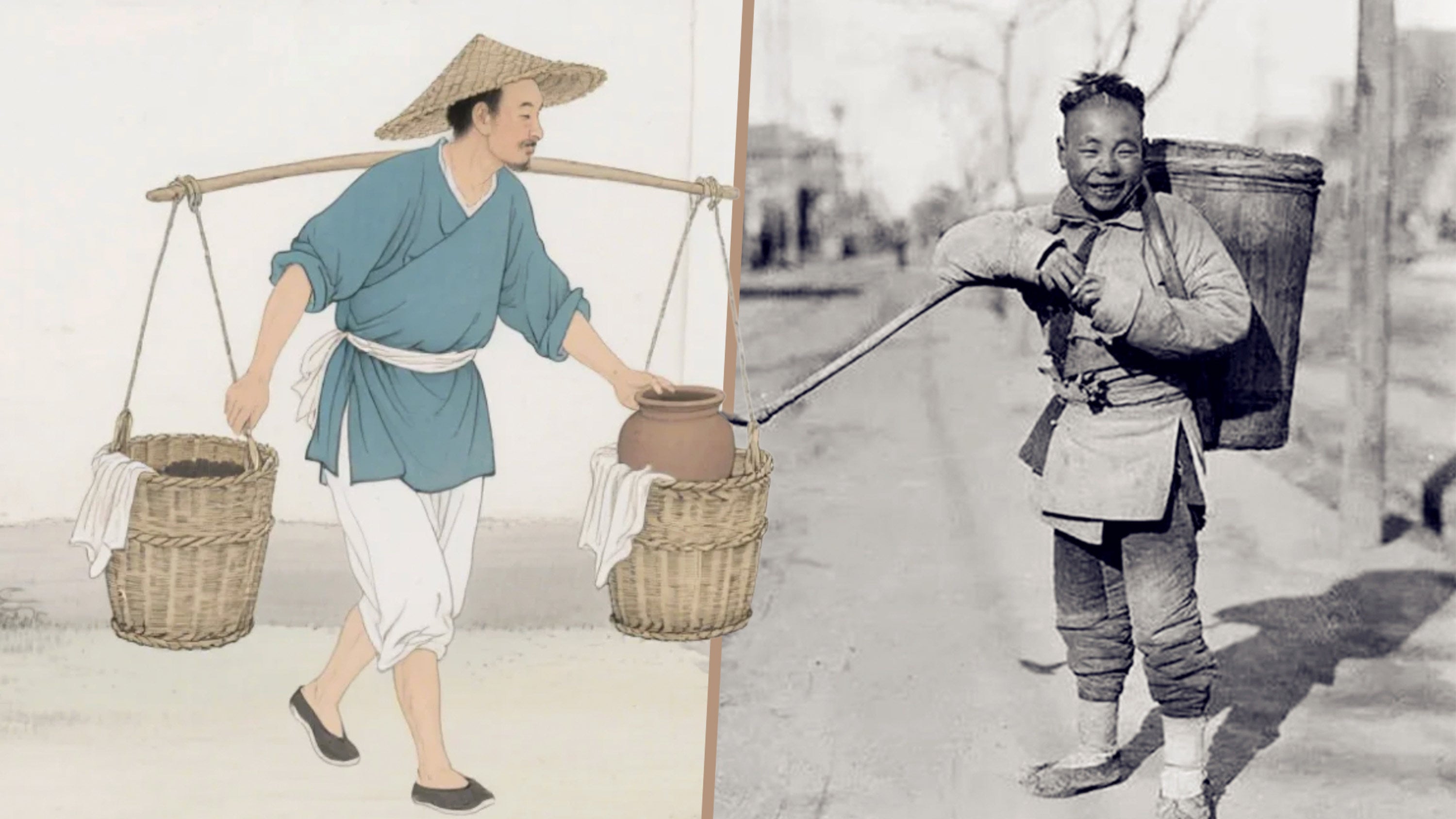 In ancient China, the profession of “dung collector” was highly lucrative, with fierce competition to gather “night soil.” Photo: SCMP composite/Baidu/Sohu