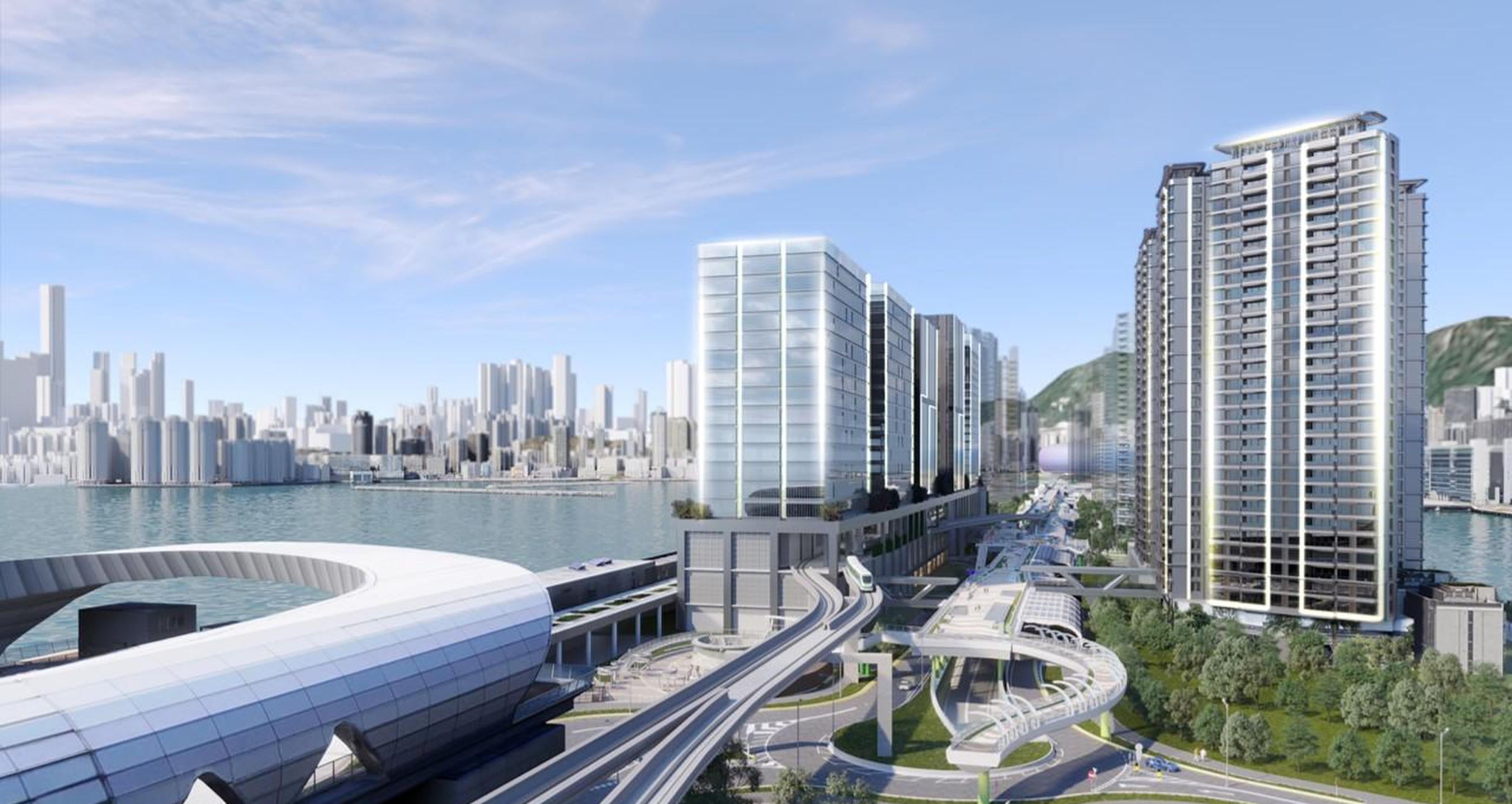 An illustration of the planned Smart and Green Mass Transit System in Kai Tak. Photo: Handout