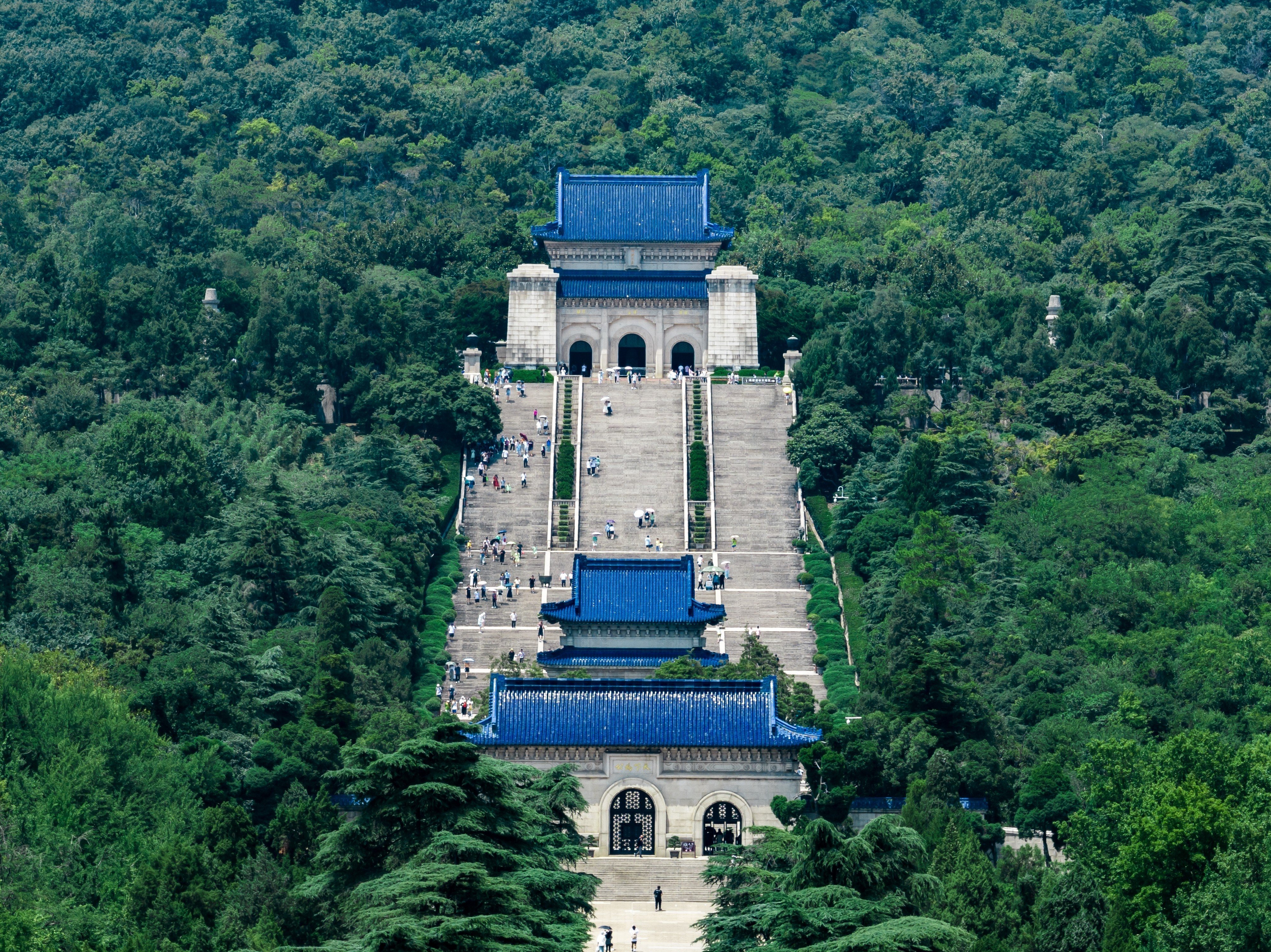 Aerial view of the Sun Yat-sen Mausoleum in Nanjing, a site that holds deep symbolic significance for the Kuomintang and cross-strait ties. Photo: Shutterstock