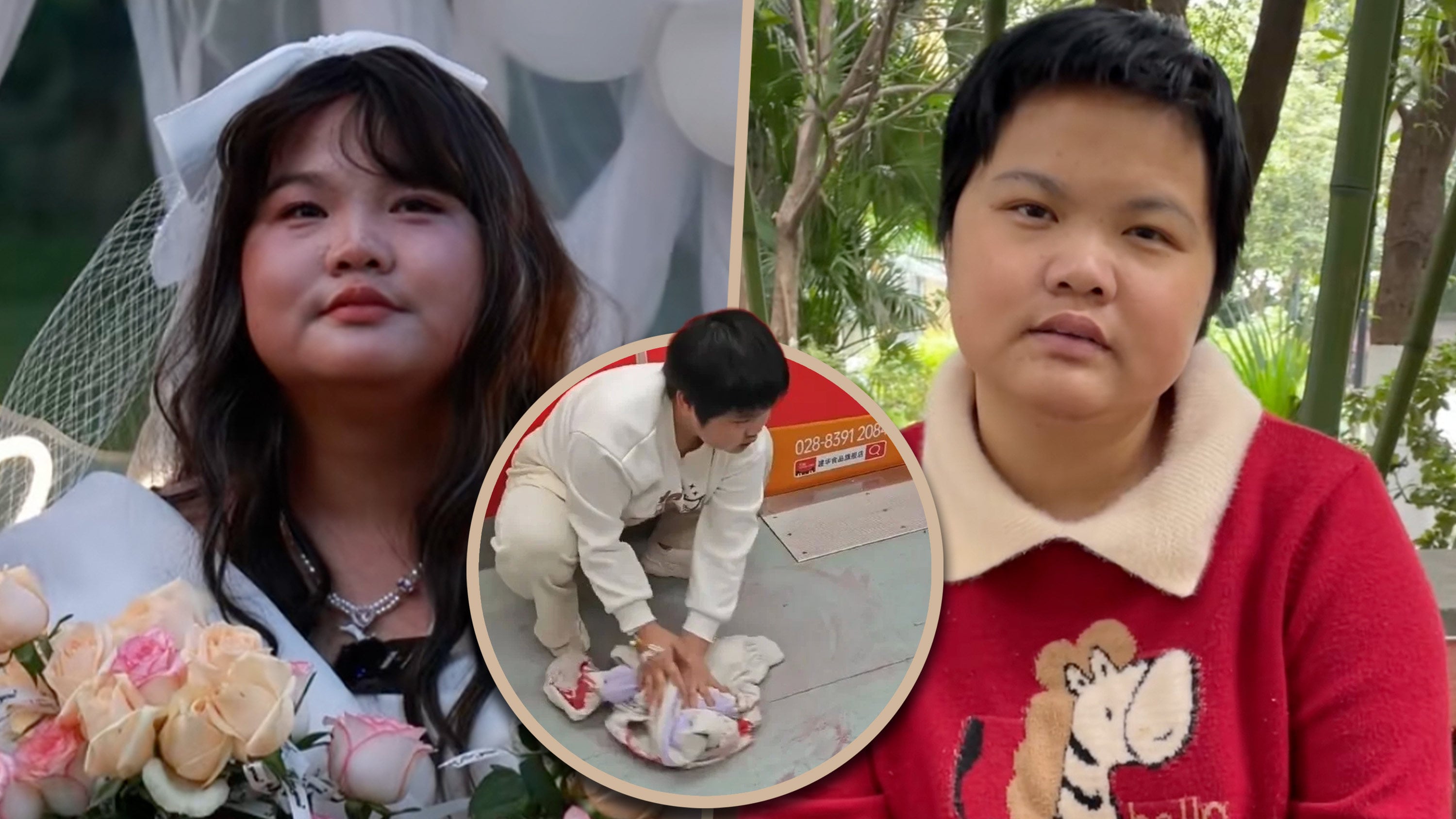 A Chinese woman who was travelling on an underground train and spat blood then wiped it from the floor with her jacket has received US$58,000 in donations after her video went viral. Photo: SCMP composite/Douyin