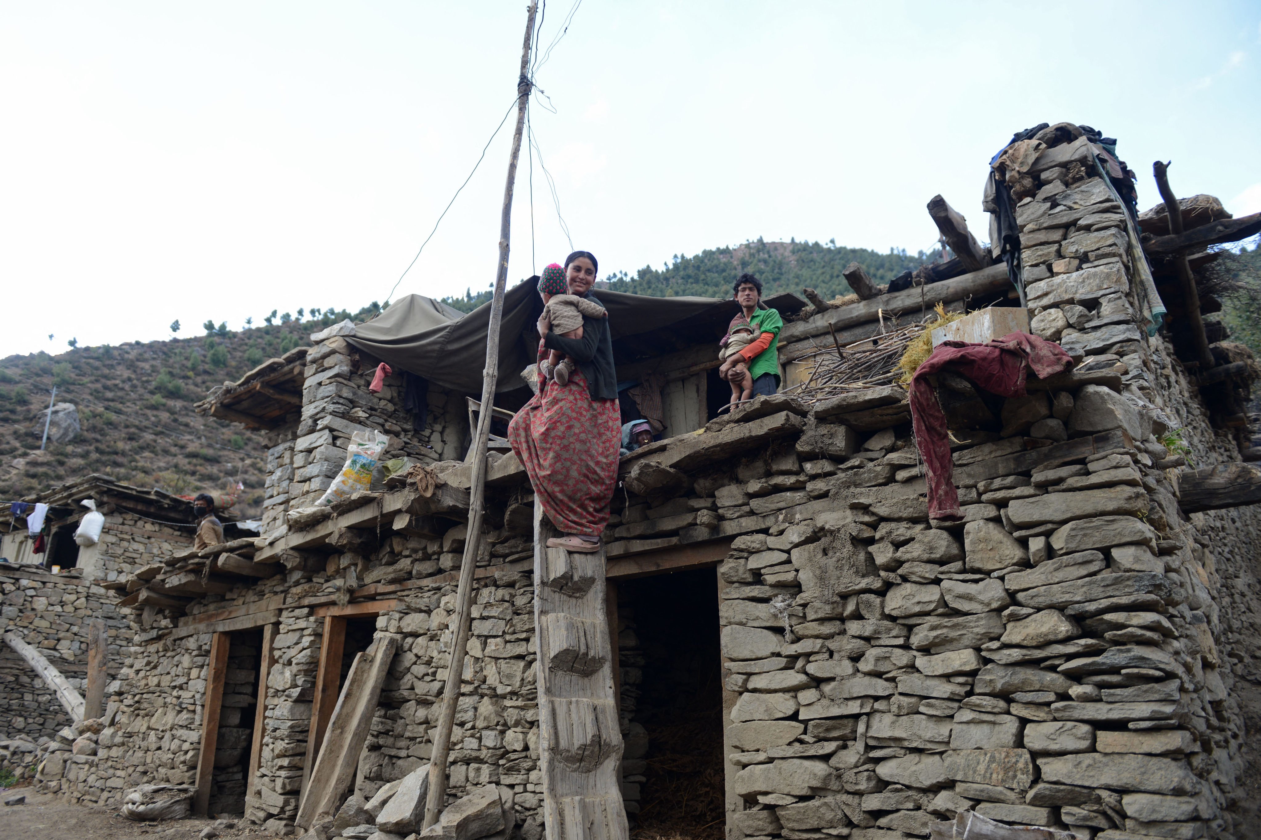 A Dalit family at their home in Simikot, Nepal. Nearly 42 per cent of Dalits in the country live below the poverty line. Photo: AFP