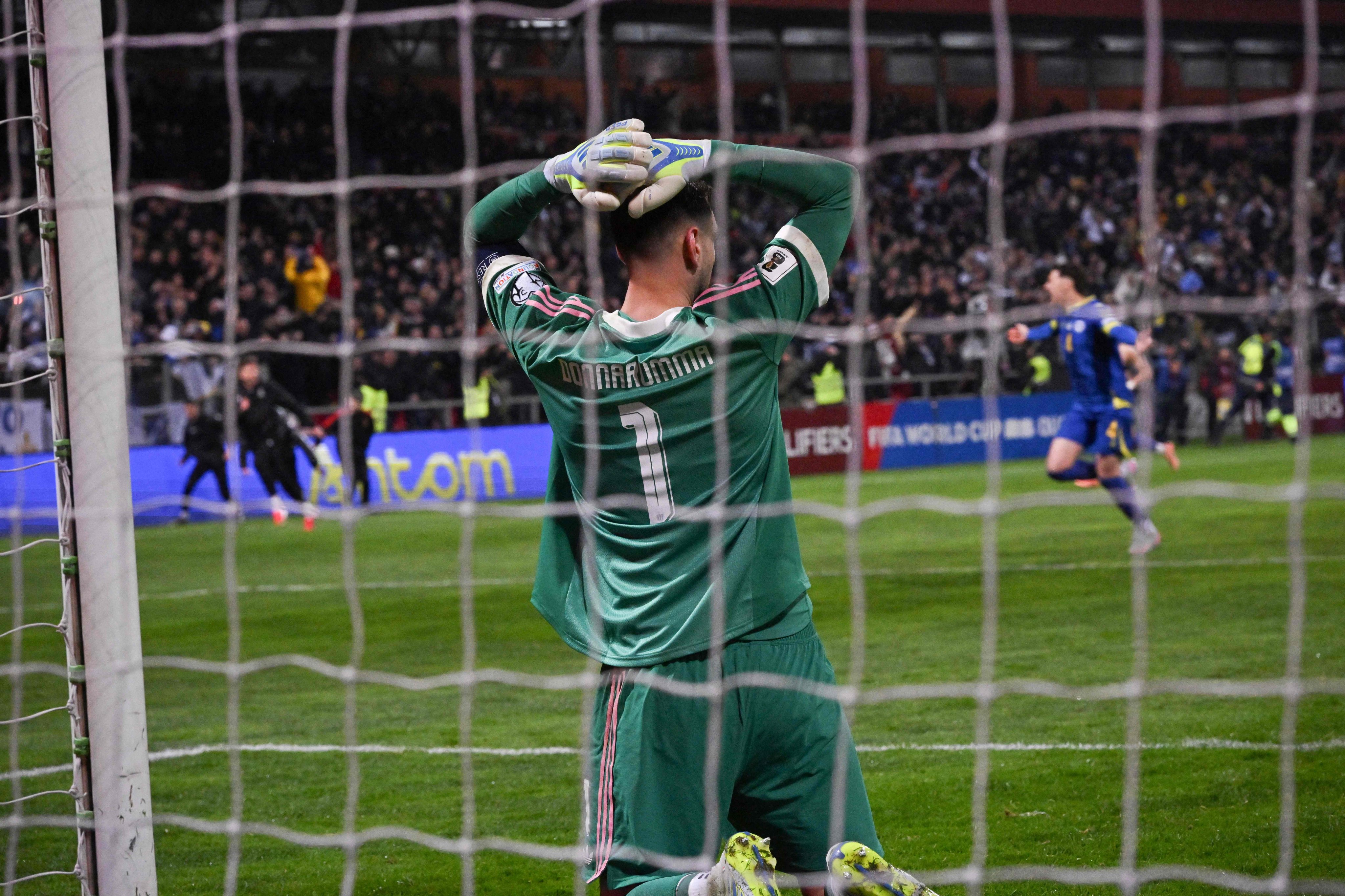 Italy failed to qualify for a third consecutive World Cup after a play-off defeat on penalties to Bosnia and Herzegovina. Photo: AFP
