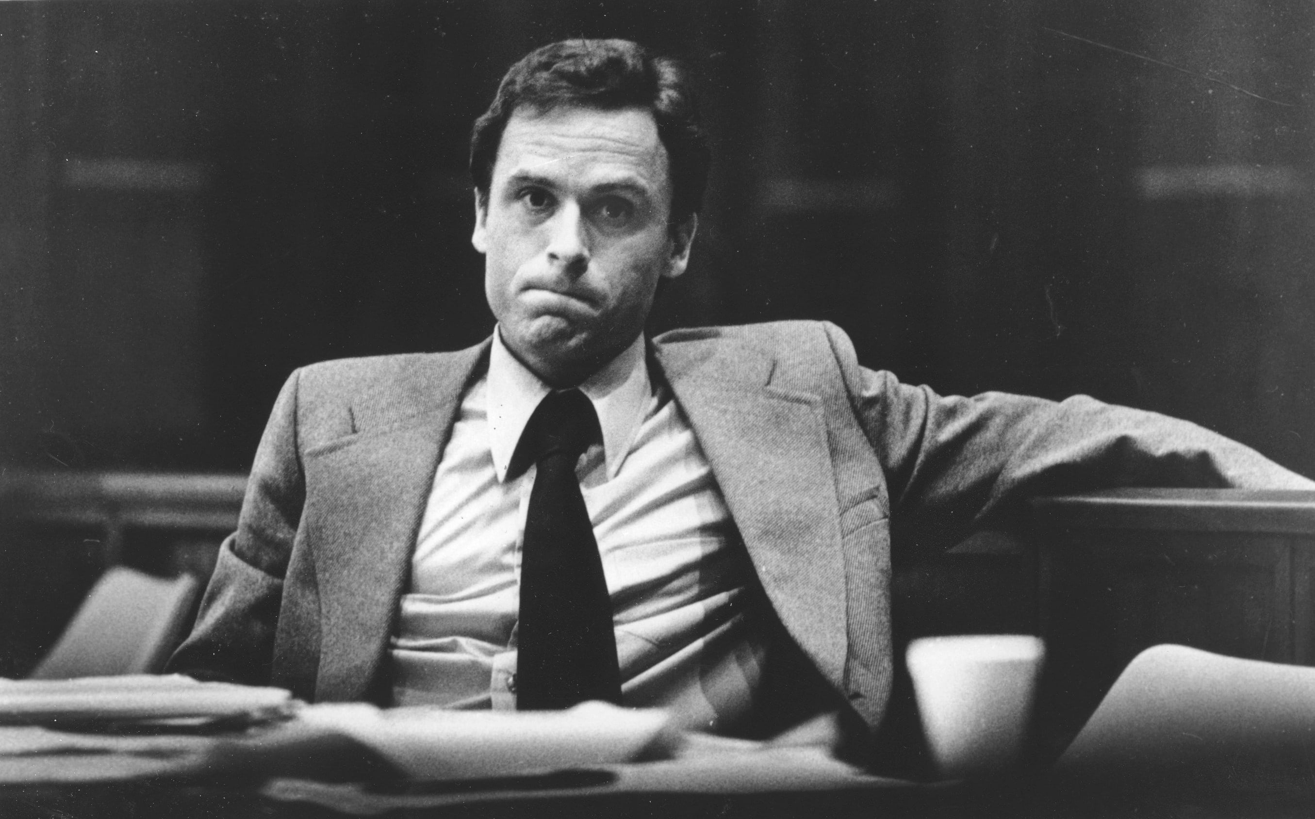 Ted Bundy during his murder trial in Miami in 1979. Photo: AP