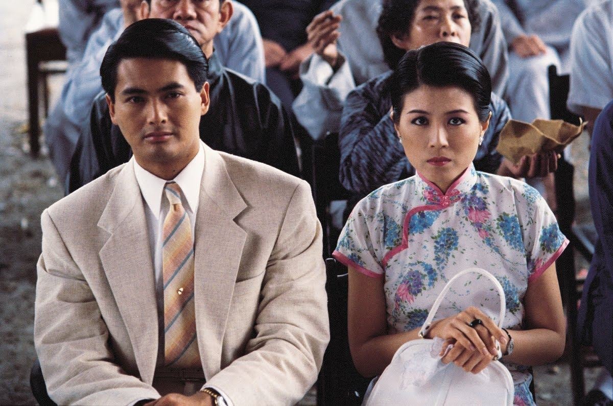 Chow Yun-fat (left) and Cora Miao in a still from Love in a Fallen City (1984), directed by Ann Hui.