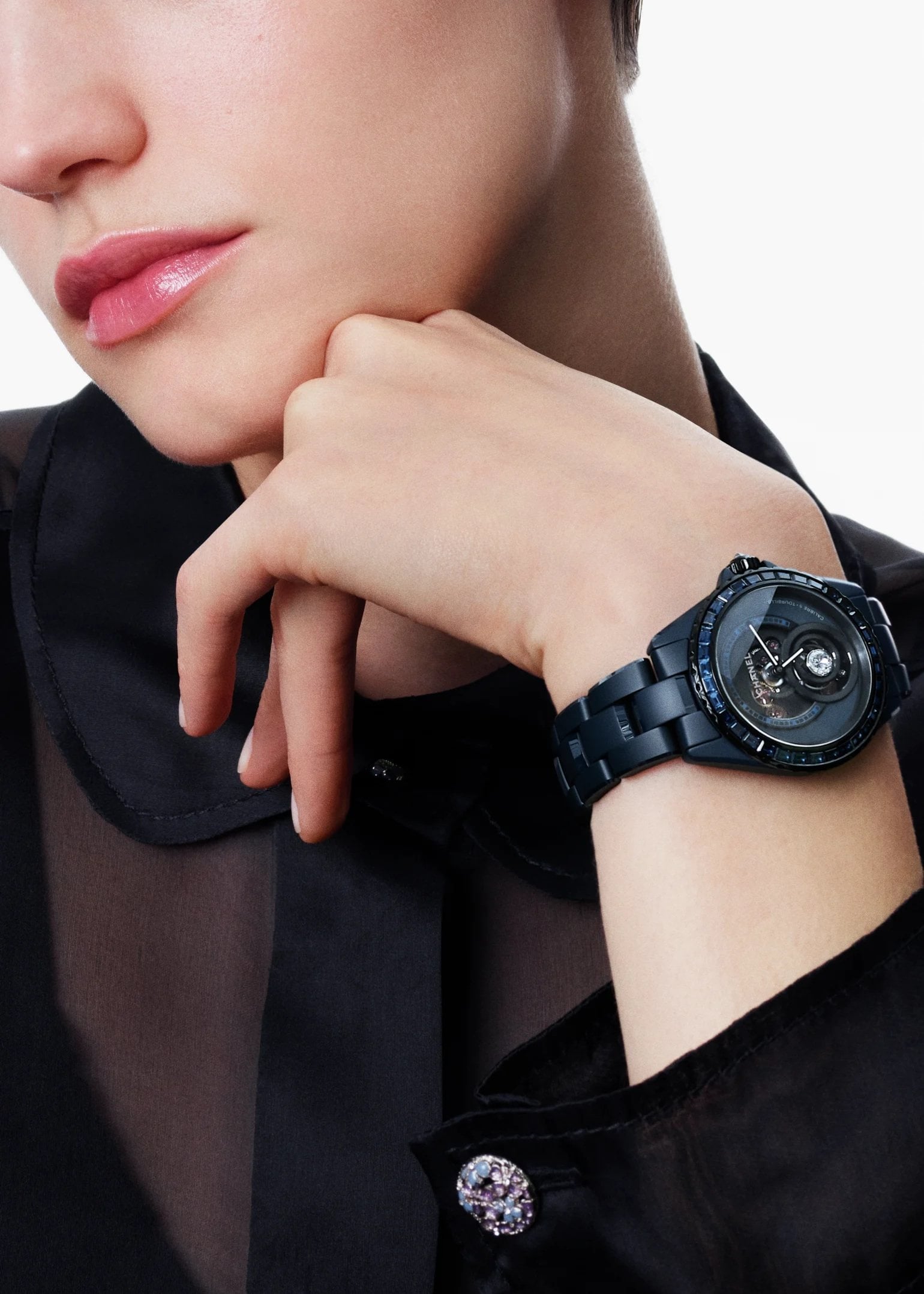 Chanel’s J12 Bleu Diamond Tourbillon is a limited edition watch. Photo: Handout