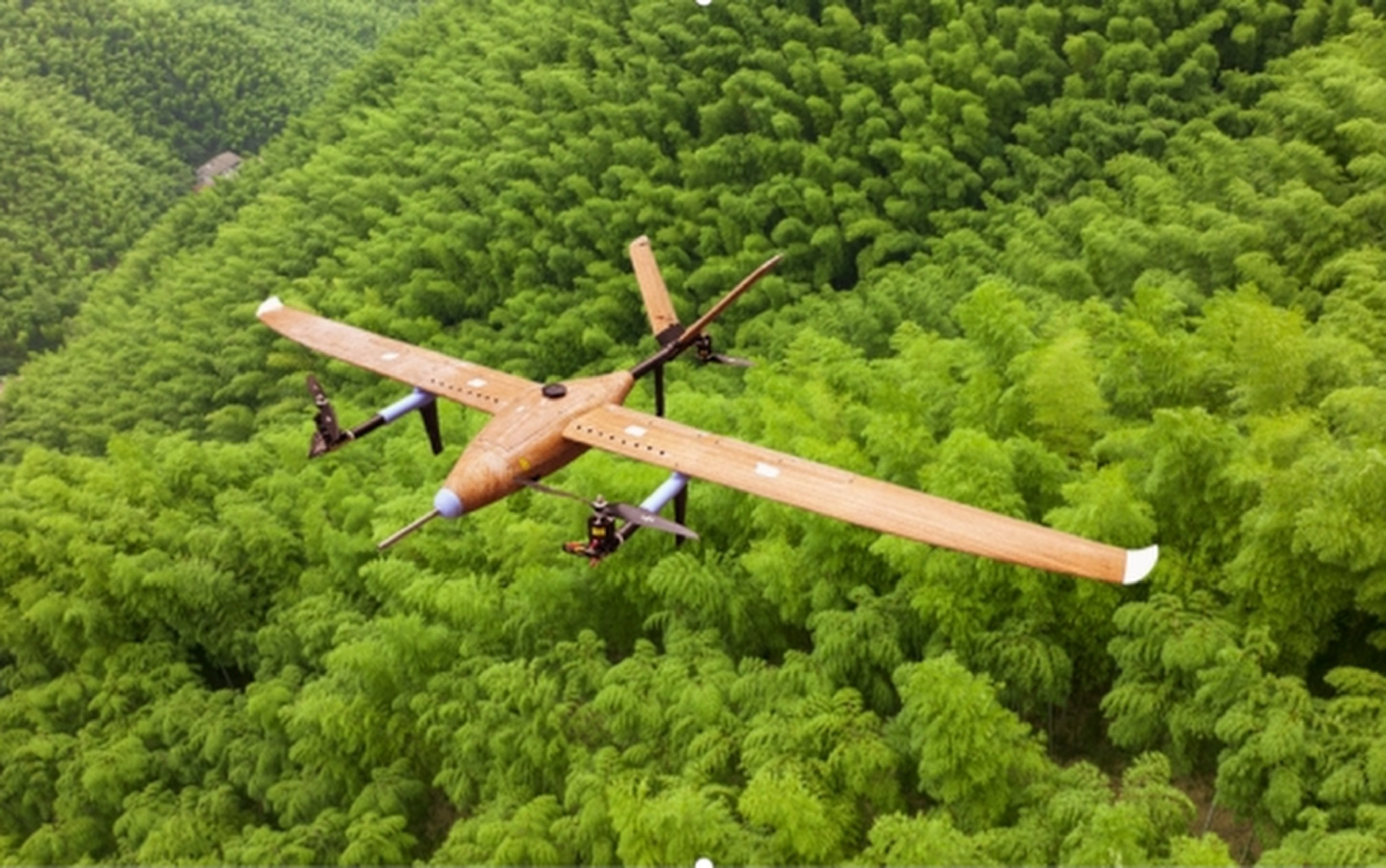 The system tackles a key bottleneck in sustainable drone design: integrating non-traditional materials like bamboo with high-performance autonomous controls. Photo: Xinhua