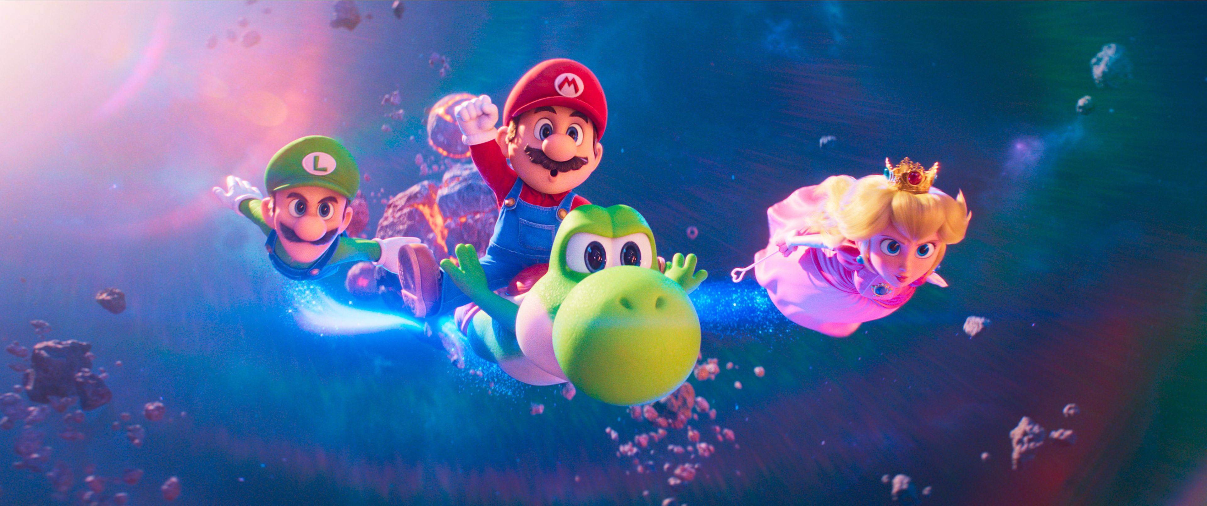 Luigi, Mario, Yoshi and Princess Peach return in ‘The Super Mario Galaxy Movie’. Photo: Nintendo and Universal Studios/dpa