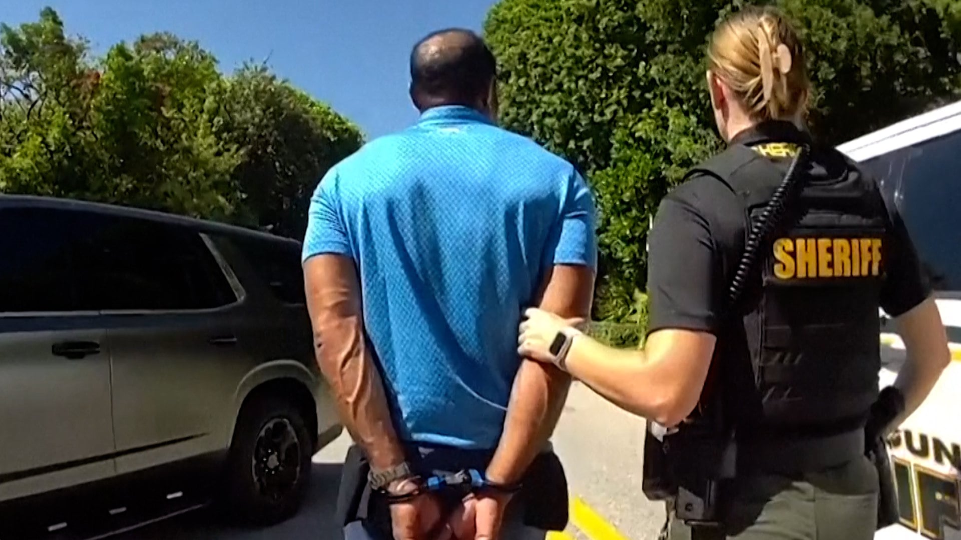 Tiger Woods under arrest