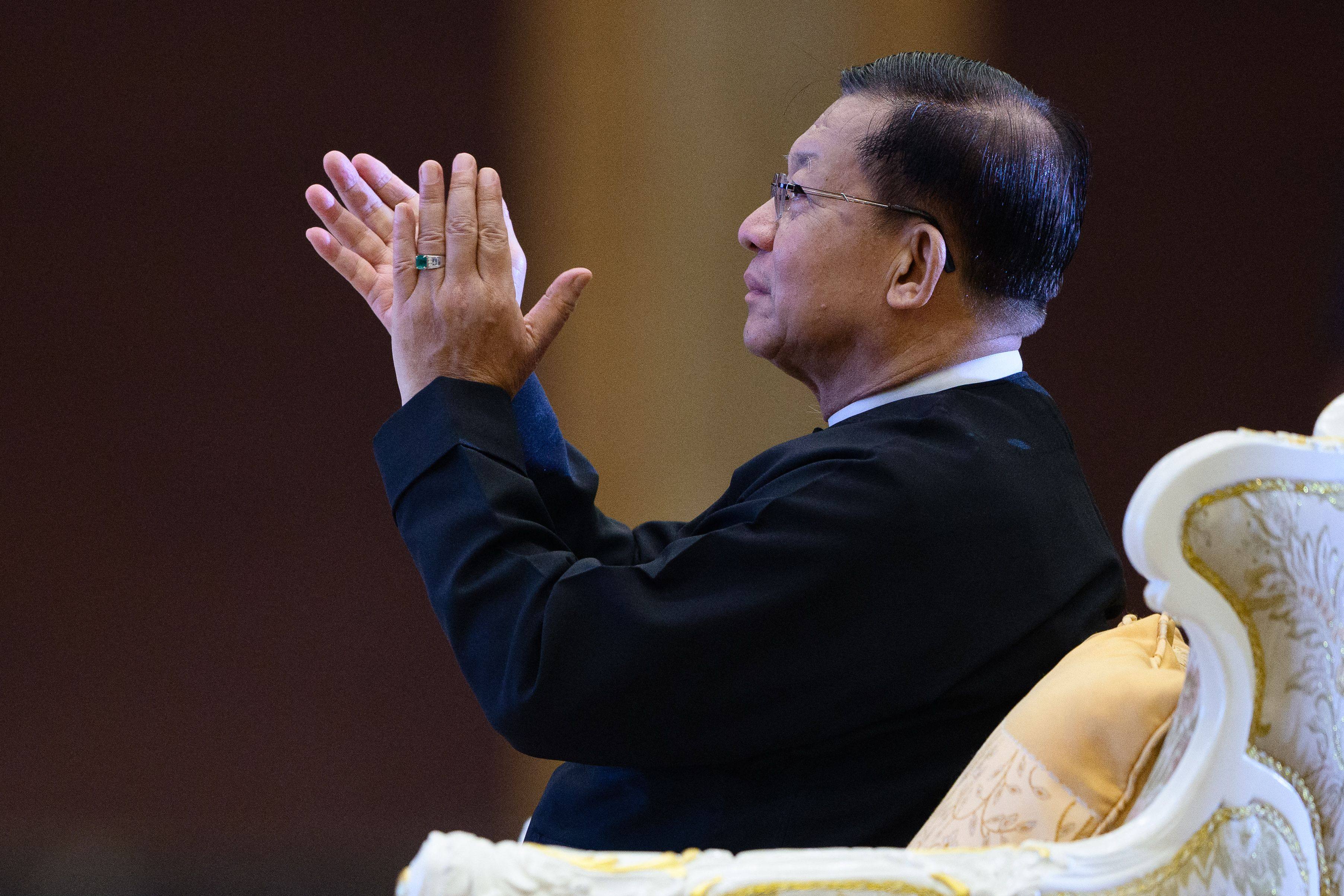 Myanmar’s junta chief Min Aung Hlaing. Photo: AFP