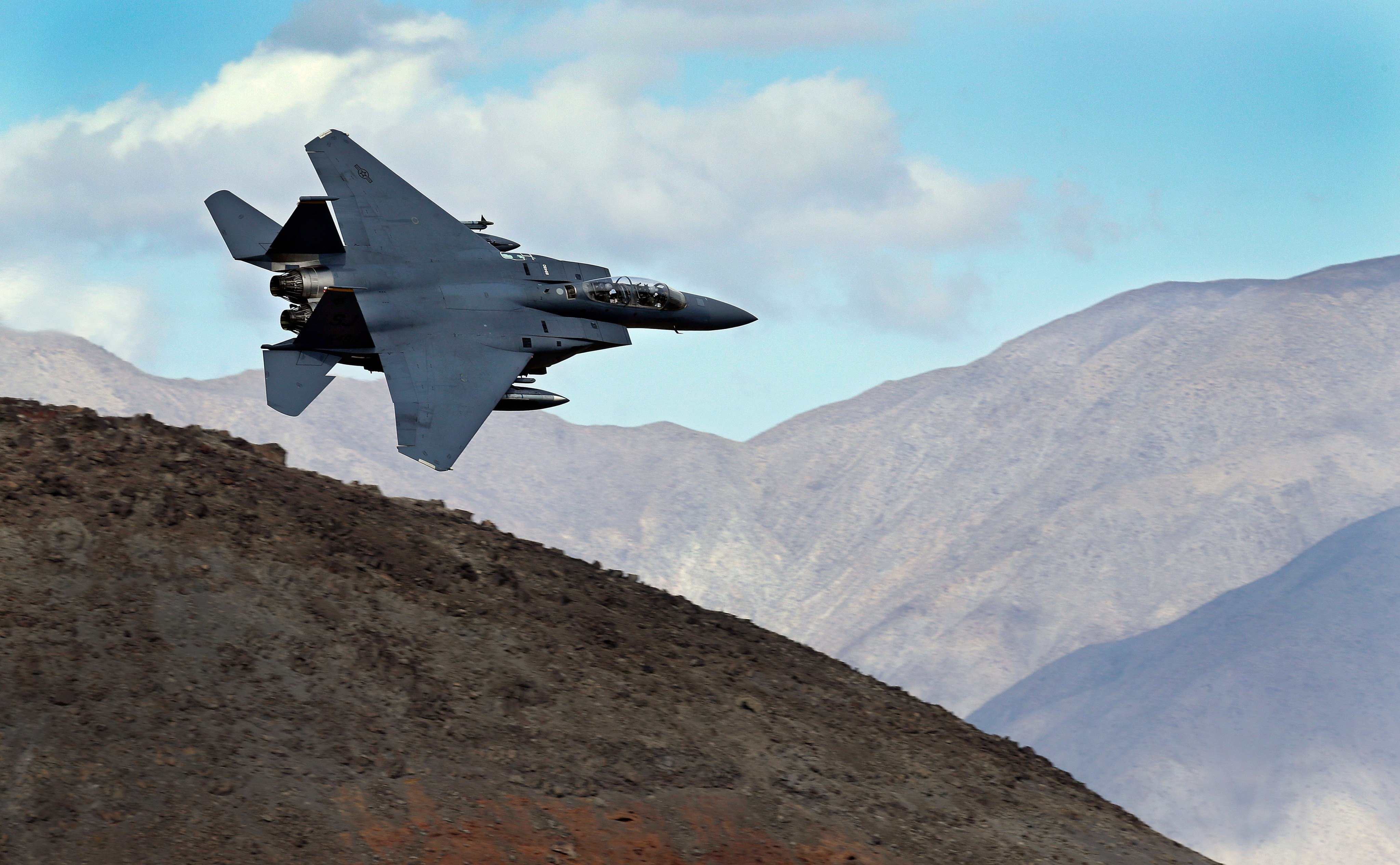 A US F-15E of the type that was shot down. Photo: AP