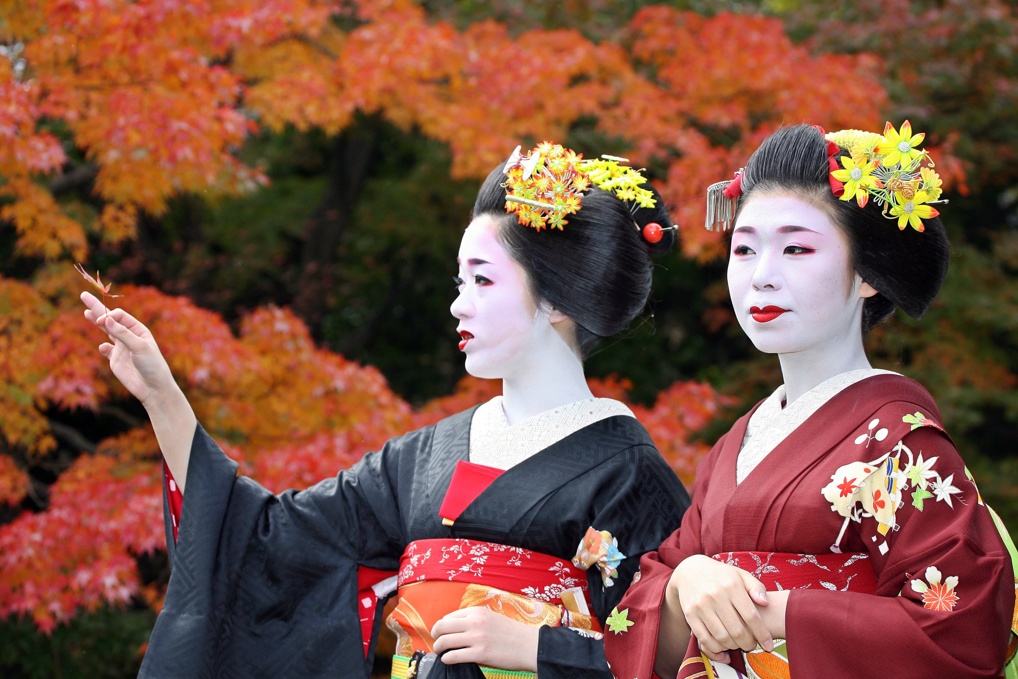 Maiko (apprentice geisha) are seen in Kyoto, Japan. An ex-maiko describes how she left the geisha tradition - which she describes as an “extremely abnormal world” - after she says she experienced sexual harassment, physical and verbal abuse, and more. Photo: AFP