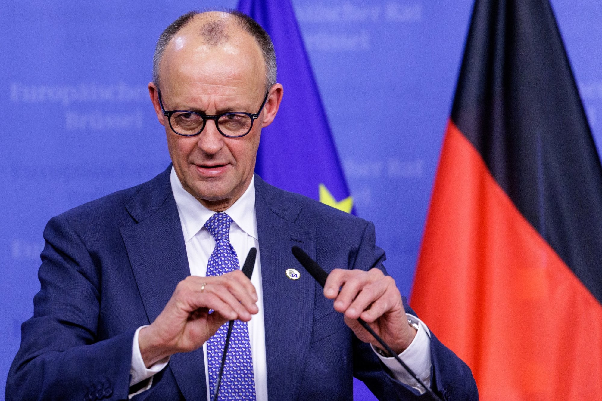 German Chancellor Friedrich Merz has taken a pragmatic approach to the crisis. Photo: EPA