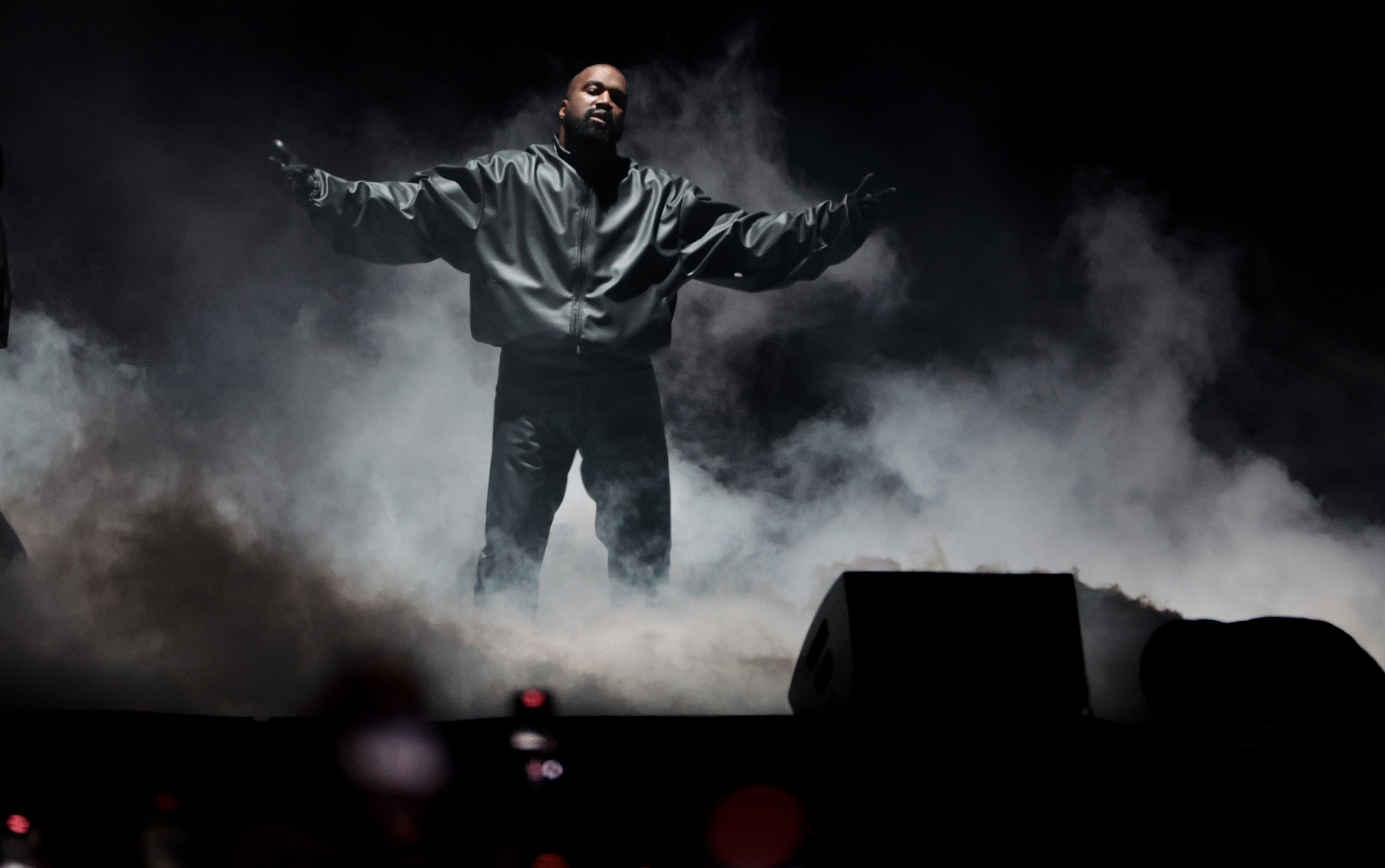 Kanye West performs during Rolling Loud 2024 at Hollywood Park Grounds in Inglewood, California in 2024. West is scheduled to perform at London’s Wireless festival in July. Photo: Los Angeles Times / TNS