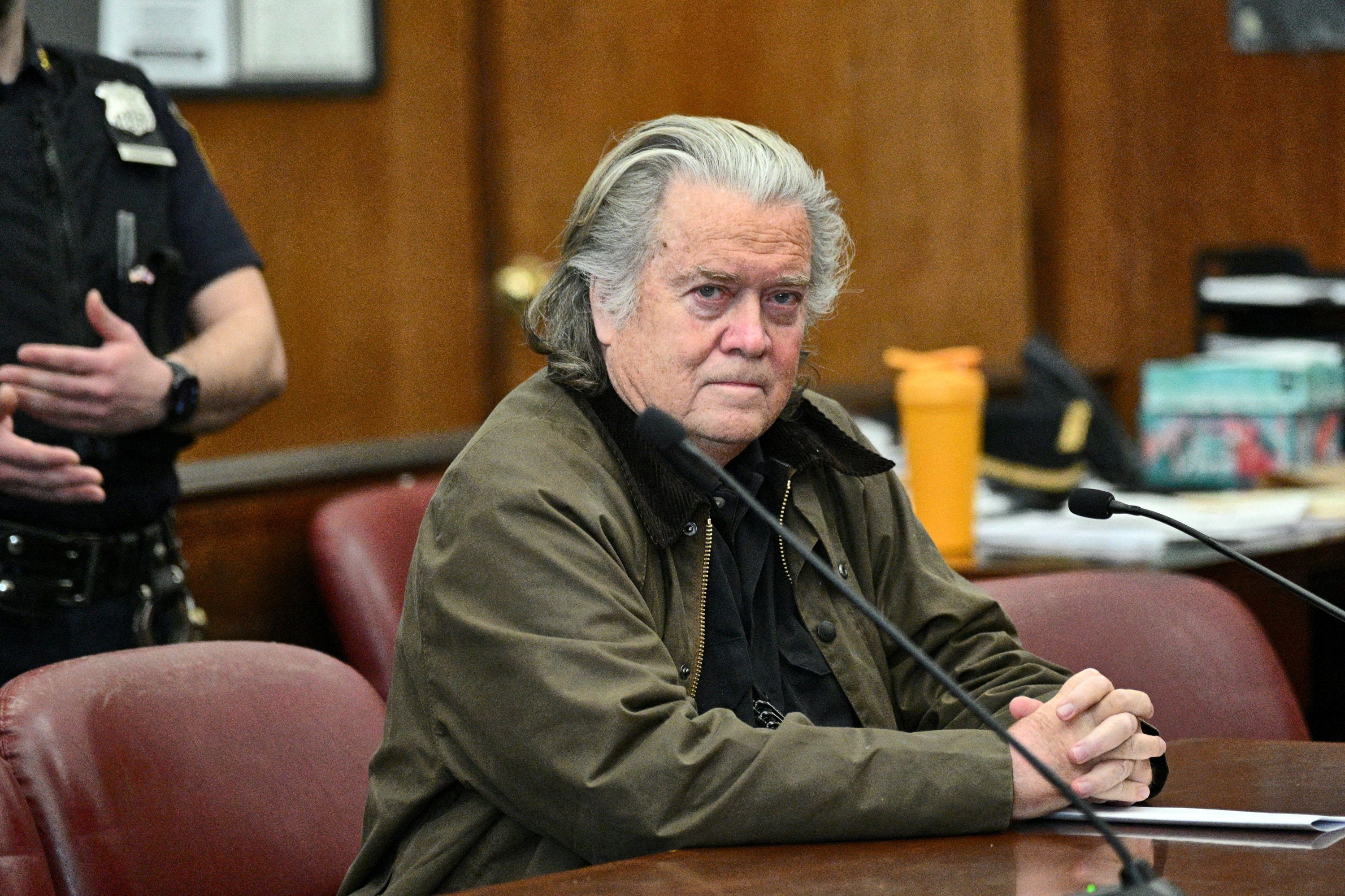 Steve Bannon, former adviser to US President Donald Trump,  at New York Criminal Court in February 2025. Photo: Pool via Reuters
