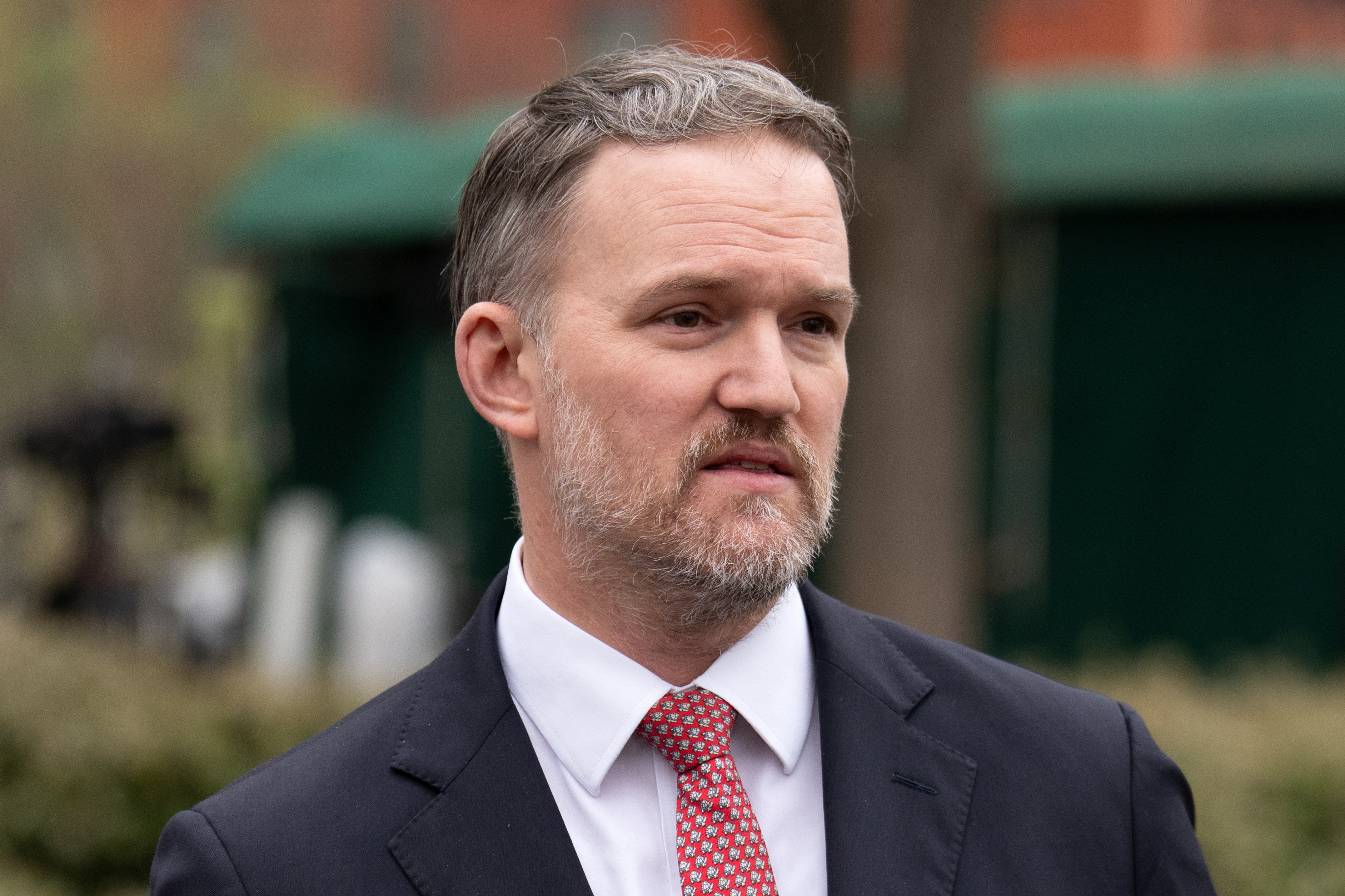US Trade Representative Jamieson Greer speaks to reporters outside the White House. Photo: AP