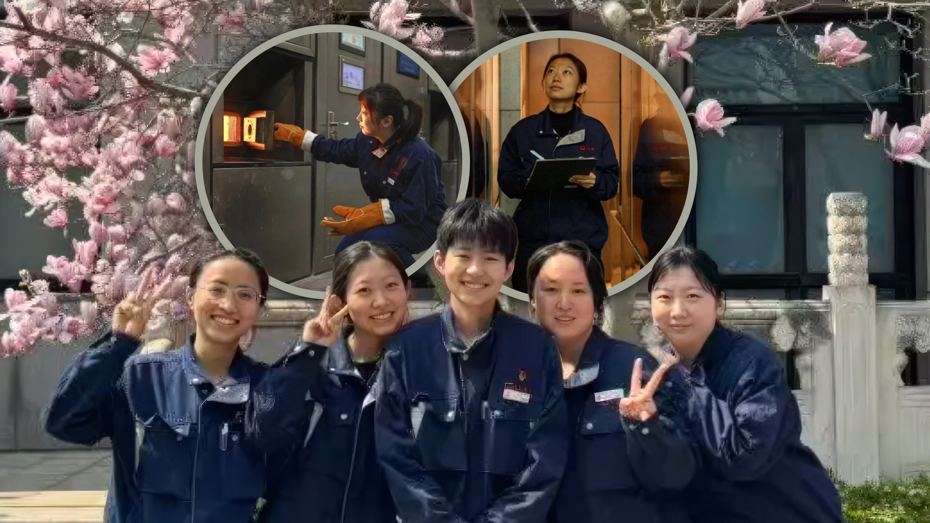 China’s only all-female cremation team, the “Fire Roses”, works tirelessly in Beijing’s extreme heat, cremating bodies and meticulously cleaning bones. Photo: SCMP composite/QQ.com