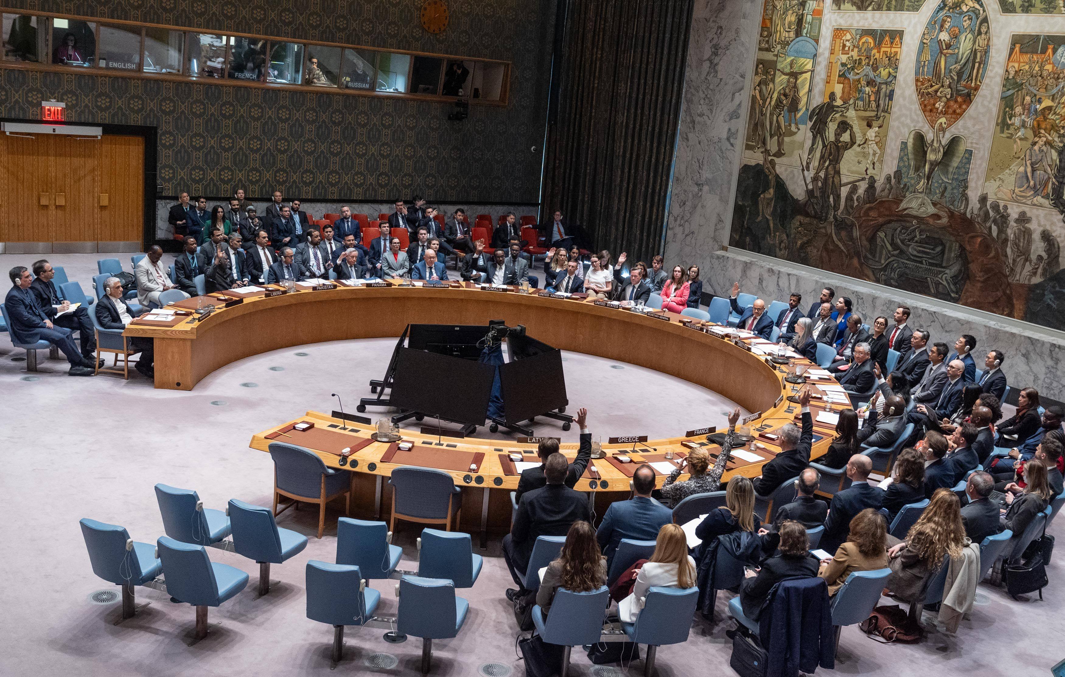 The 15-member Security Council voted 11 in favour of the resolution presented by Bahrain, with two against - China and Russia - and two abstentions. Photo: Lev Radin/ZUMA Press Wire/dpa
