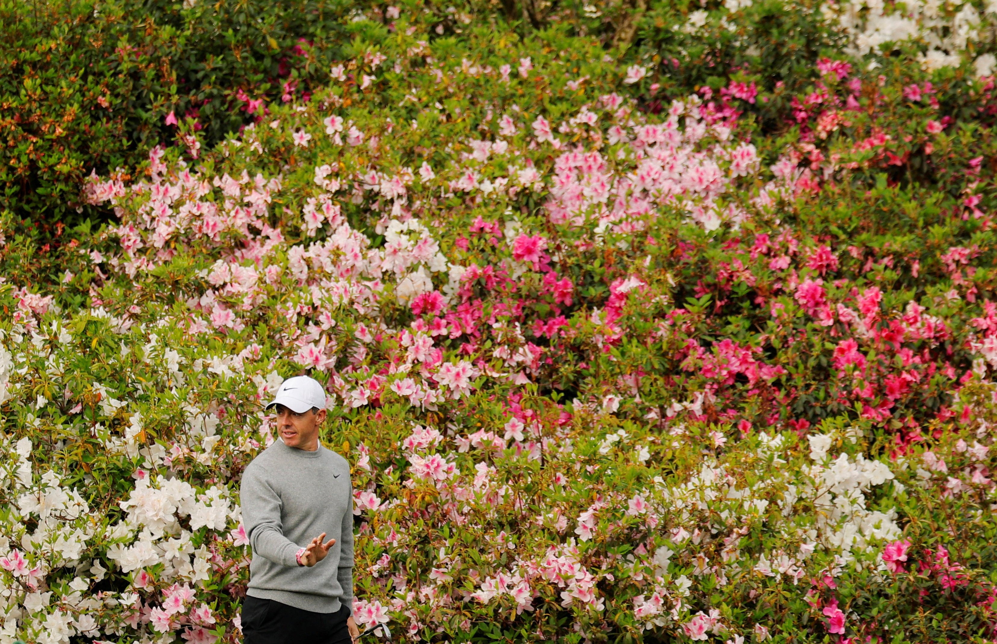 Northern Ireland’s Rory McIlroy walks down the sixth-hole fairway during a practice round on Tuesday. Photo: Reuters