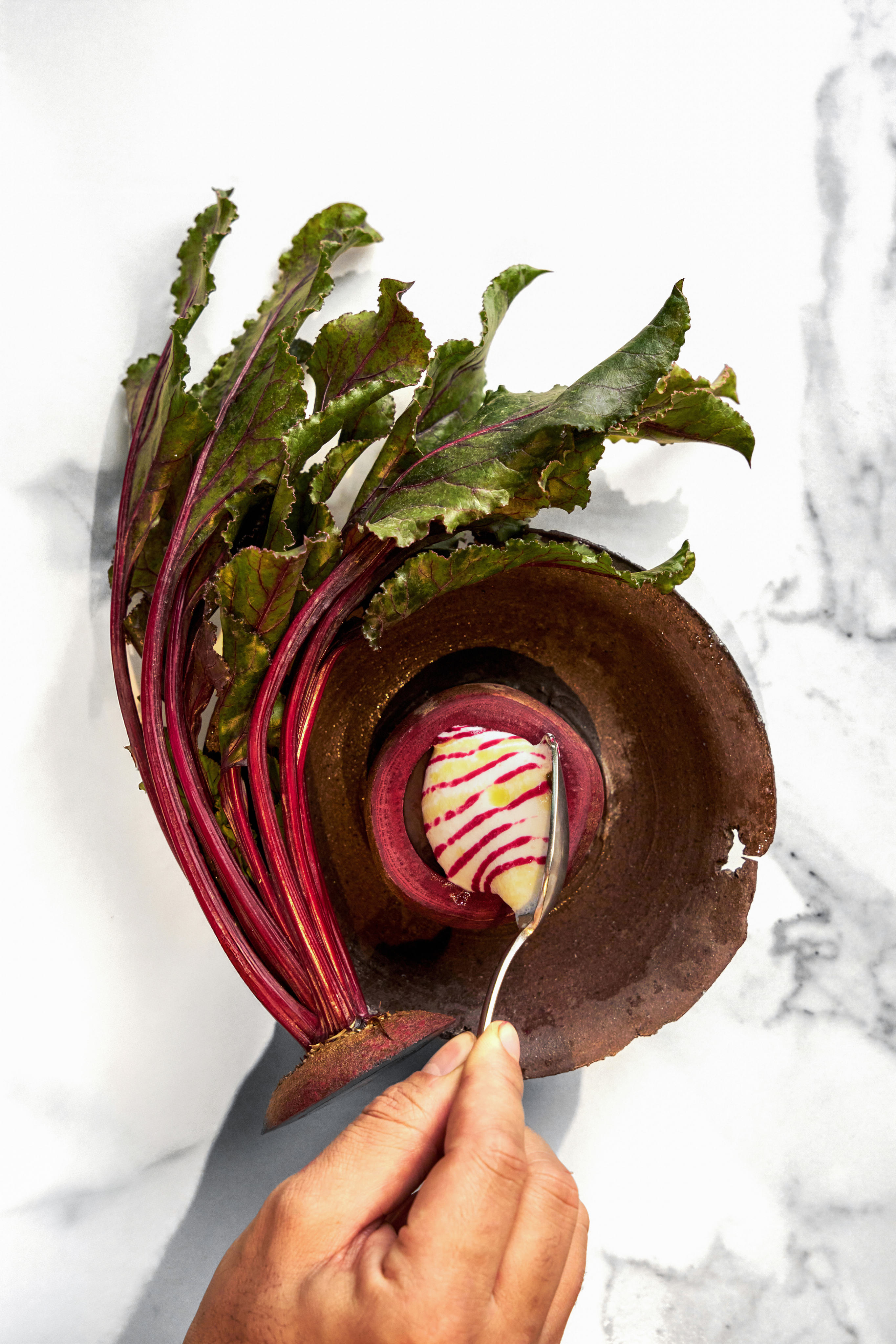 Feuille’s beetroot pre-dessert creation in Hong Kong has made diners rethink the flavour of the vegetable entirely. Photo: Studio PMK