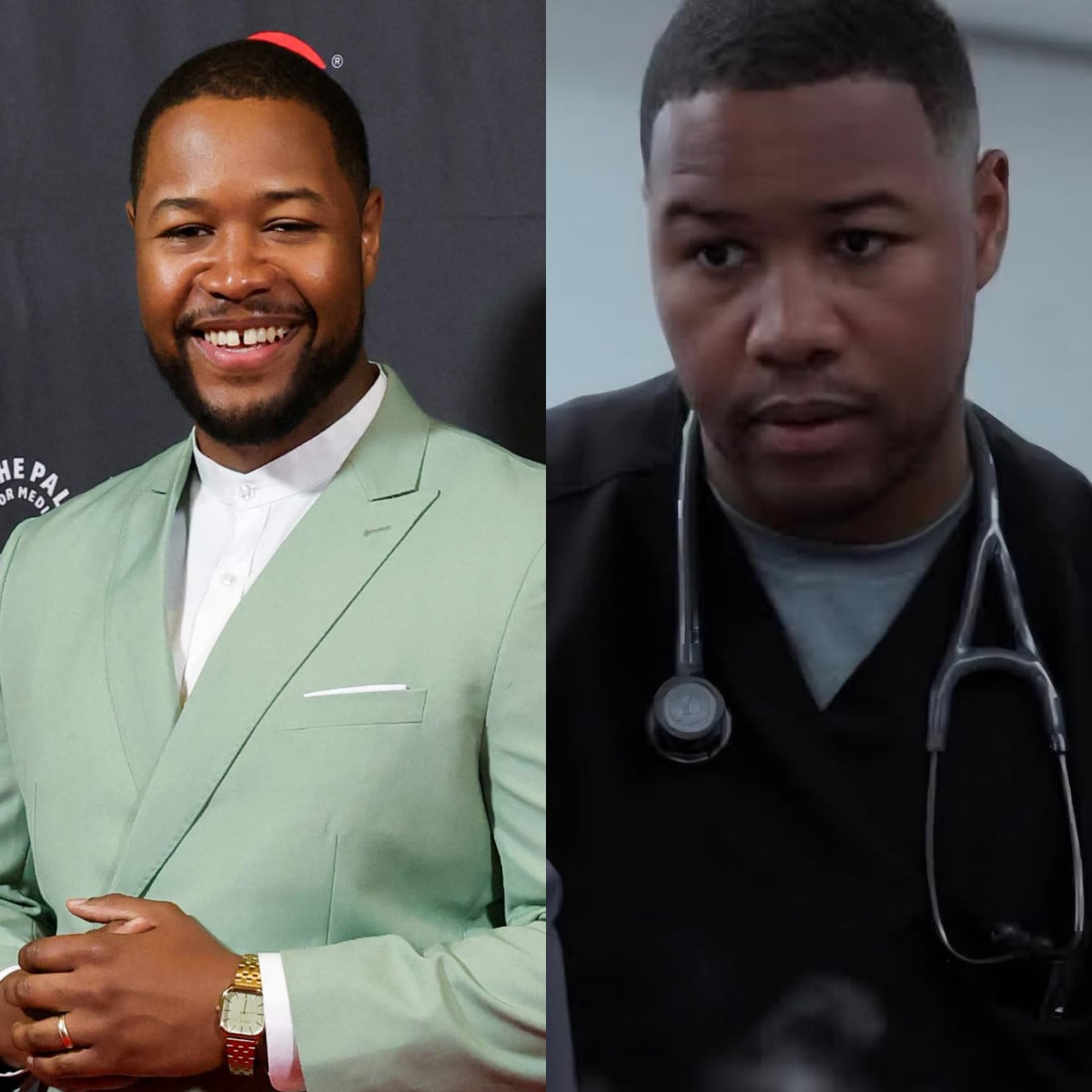 Shrinking’s Luke Tennie has joined The Pitt’s cast, playing Dr Crus Henderson. Photos: Getty Images/AFP, Handout