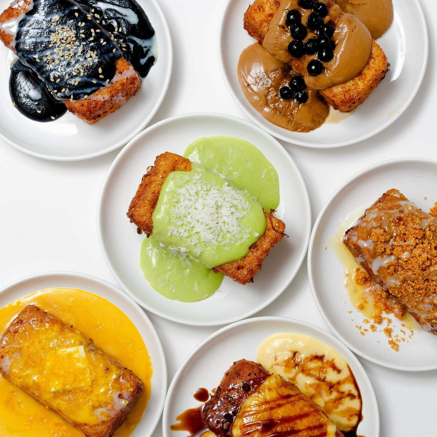 An early line-up of toast creations by Cantoast, a bakery in London blending traditional Cantonese flavours with modern flair. Photo: Instagram/haydoncantoast