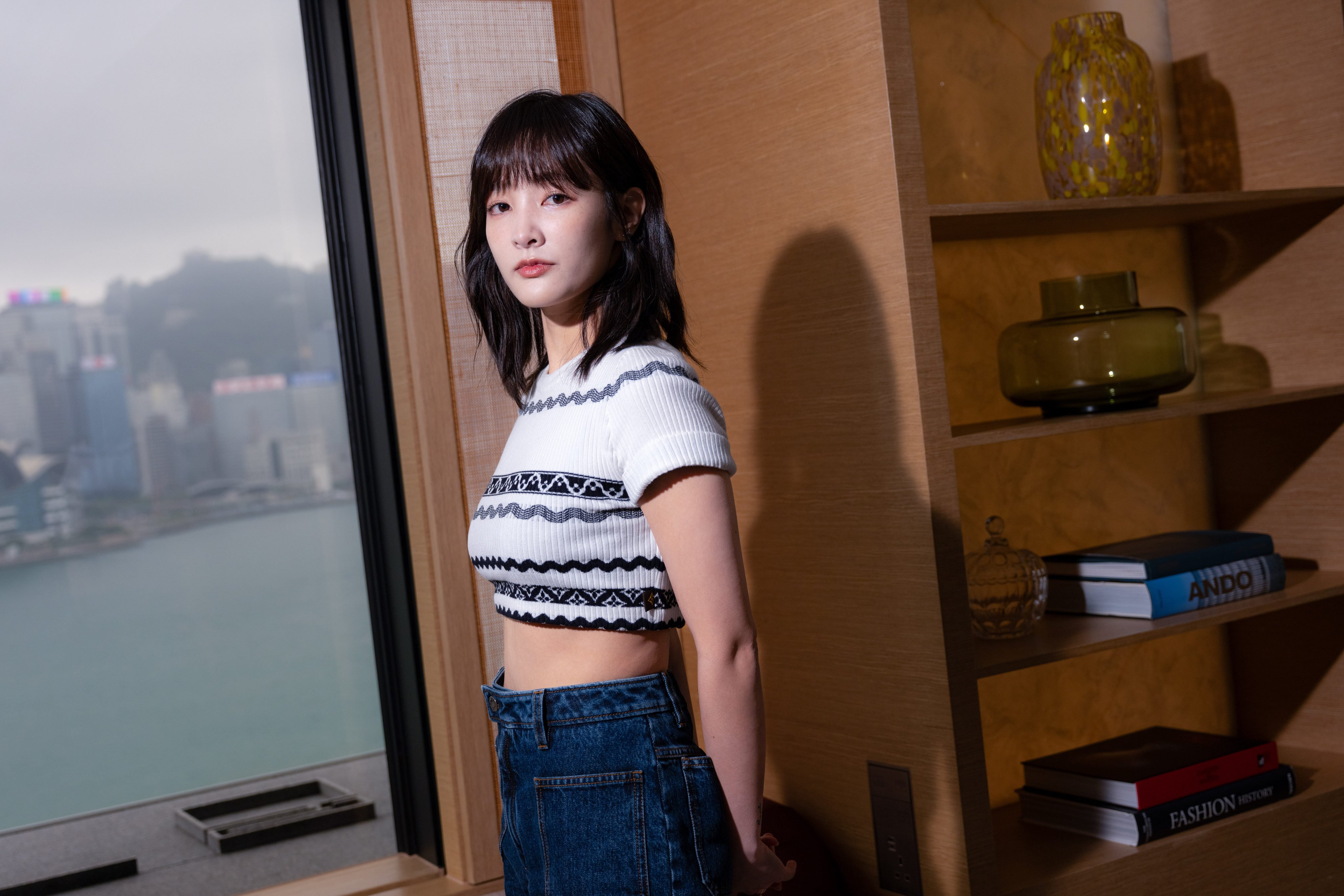 Taiwanese actress Gingle Wang takes part in an interview with the SCMP in Tsim Sha Tsui on April 2, 2026. Her journey from a novice actress to a star highlights her approach to acting. Photo: Karma Lo