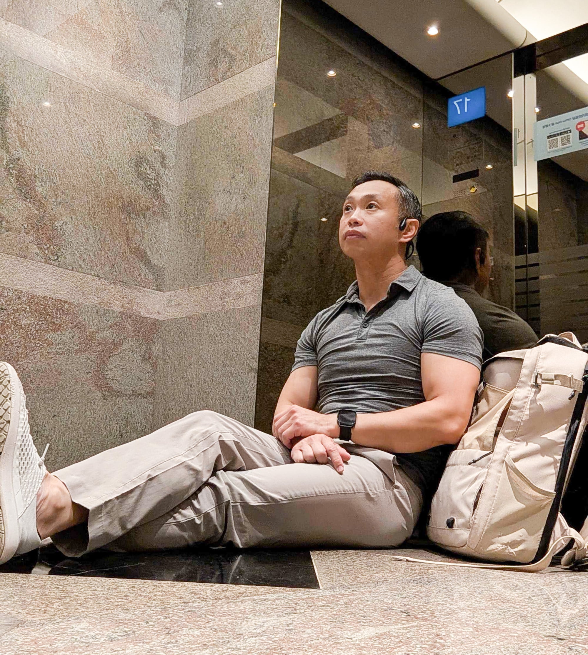 SCMP video director Chieu Luu was trapped in a lift for almost an hour. Photo: Chieu Luu