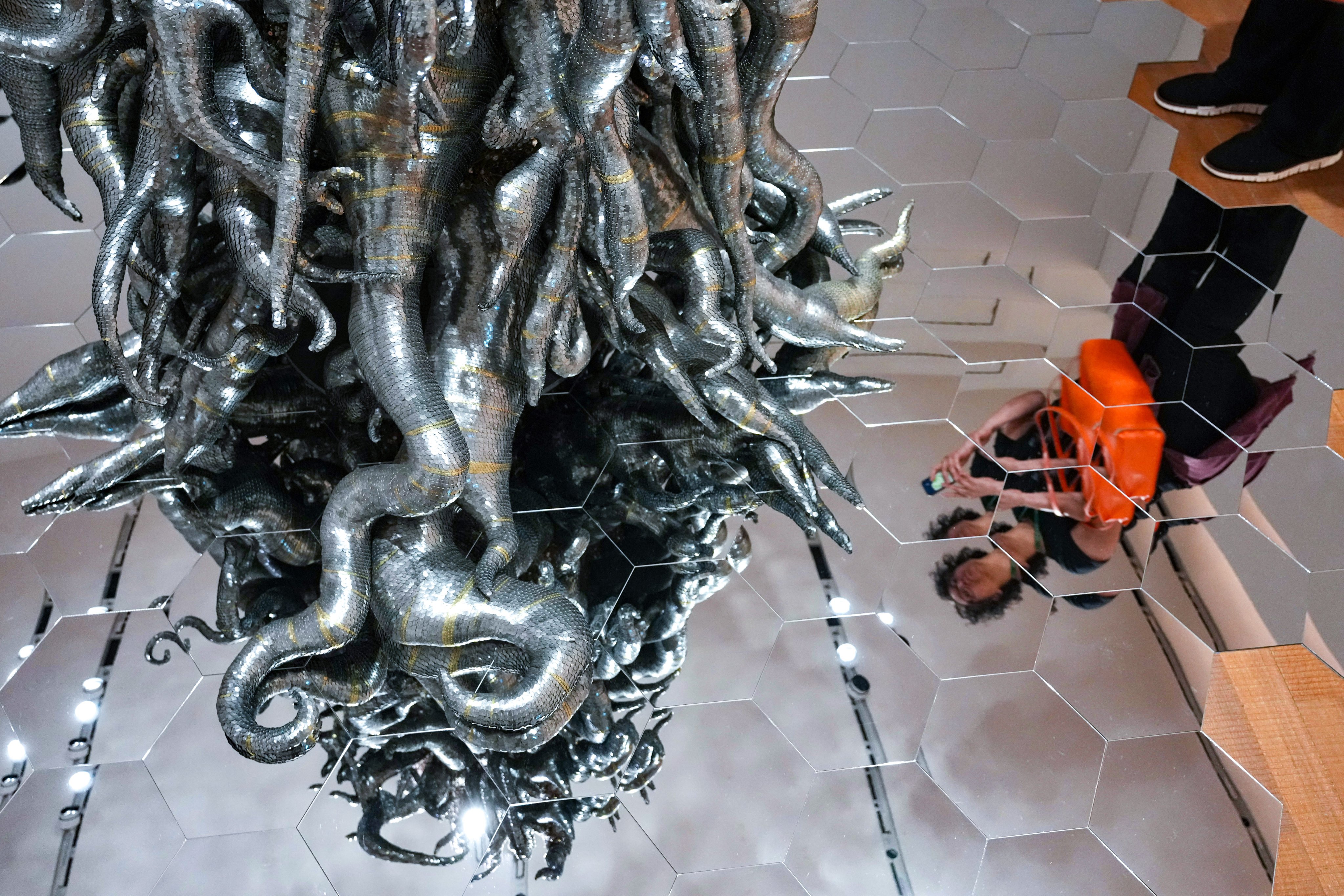 An artwork on display at the exhibition, “Lee Bul: From 1998 to Now” at M+ museum. Photo: Karma Lo