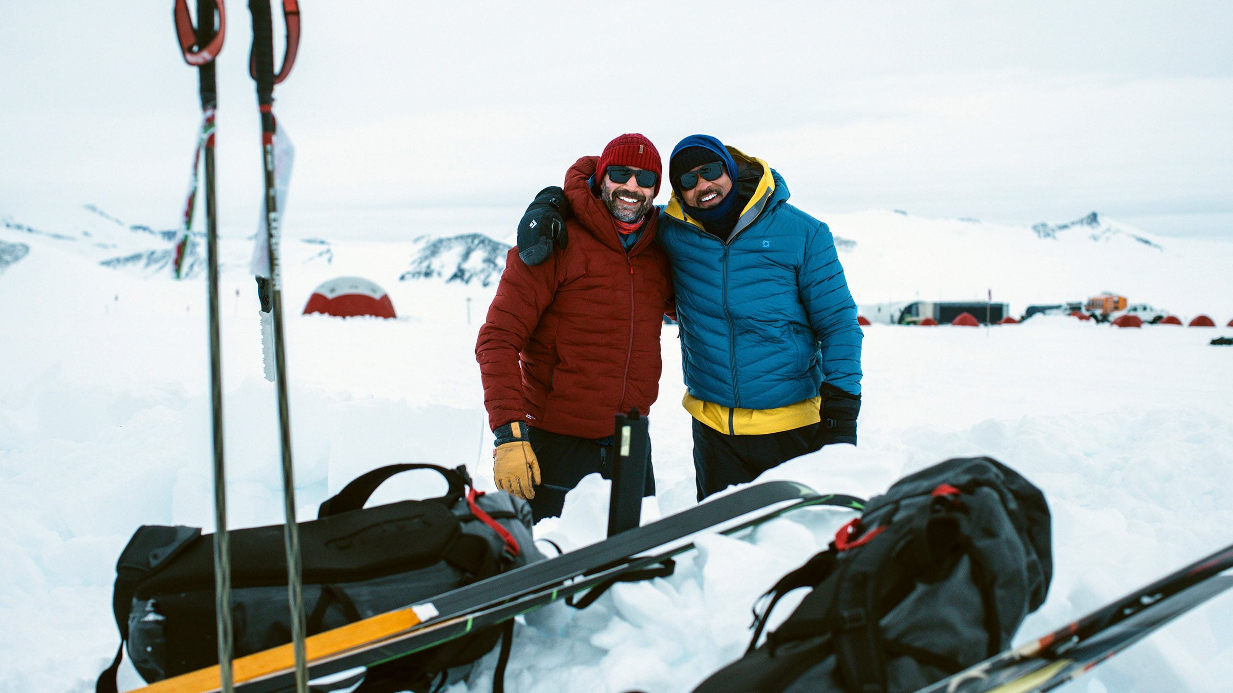 Already an established explorer, Richard Parks (left) worked alongside Hollywood superstar Will Smith in his Pole to Pole film. Photo: Nat Geo TV