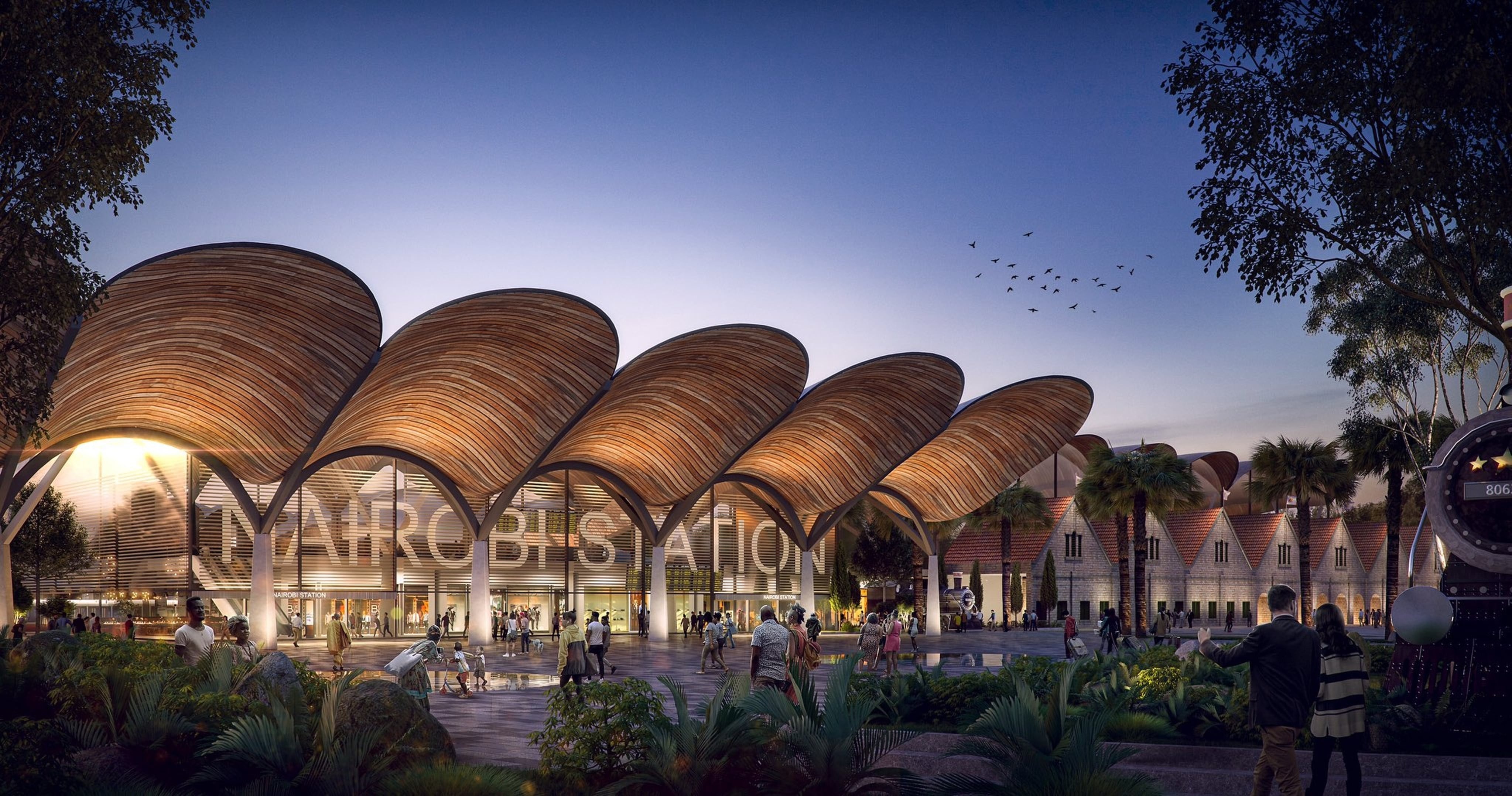 An artist’s impression of Nairobi’s new Central Train Station to be built by Chinese contractors. Photo: Handout