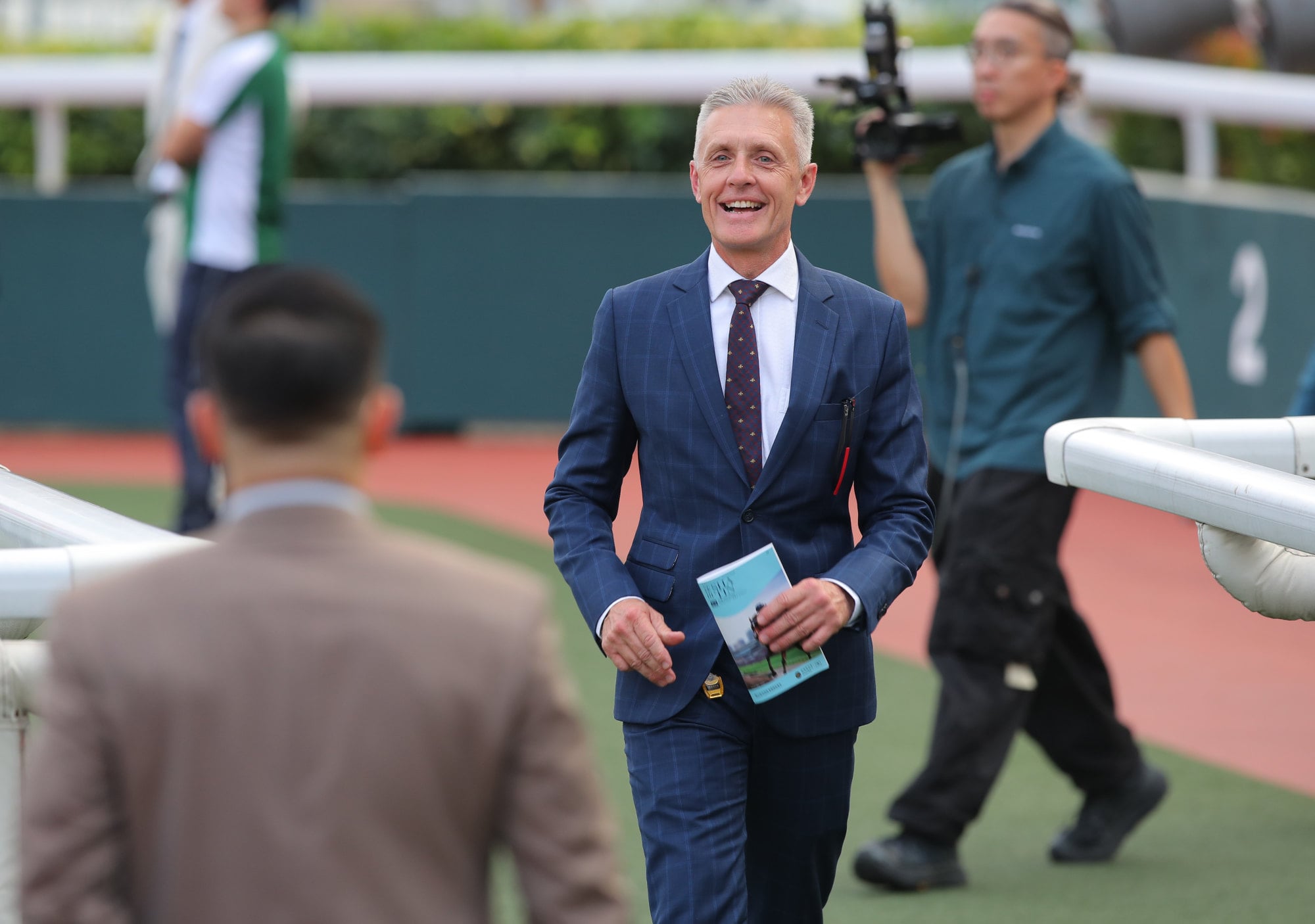 Mark Newnham reestablishes his trainers’ championship lead at Sha Tin on Sunday. Mark Newnham reestablishes his trainers’ championship lead at Sha Tin on Sunday.