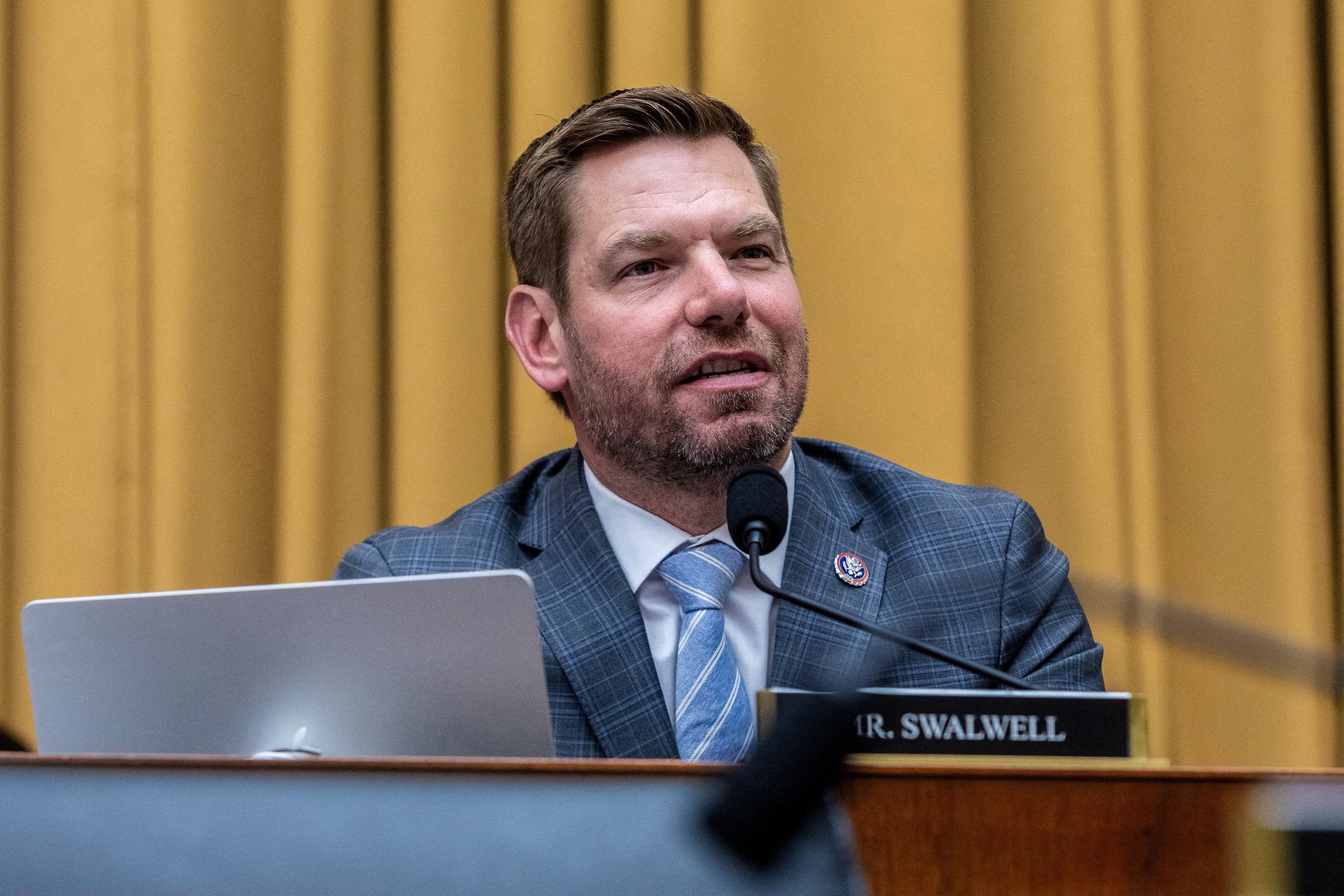 US congressman Eric Swalwell speaks during a House Judiciary Committee hearing in Washington in June 2024. Photo: Reuters