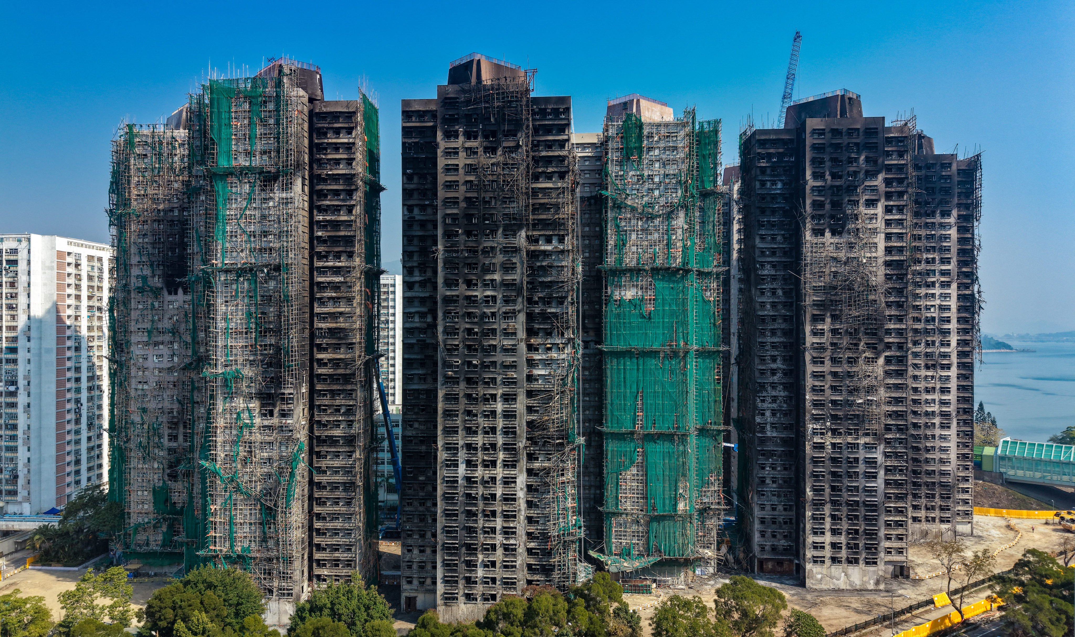 Wang Fuk Court was engulfed in flames last November, with 168 people killed and nearly 5,000 residents displaced. Photo: Sam Tsang