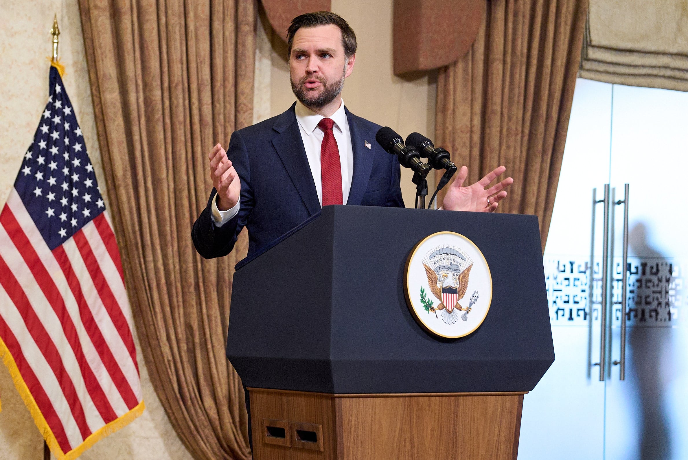Vice President J.D. Vance speaks at a news conference after peace talks in Pakistan. Photo: AP Photo